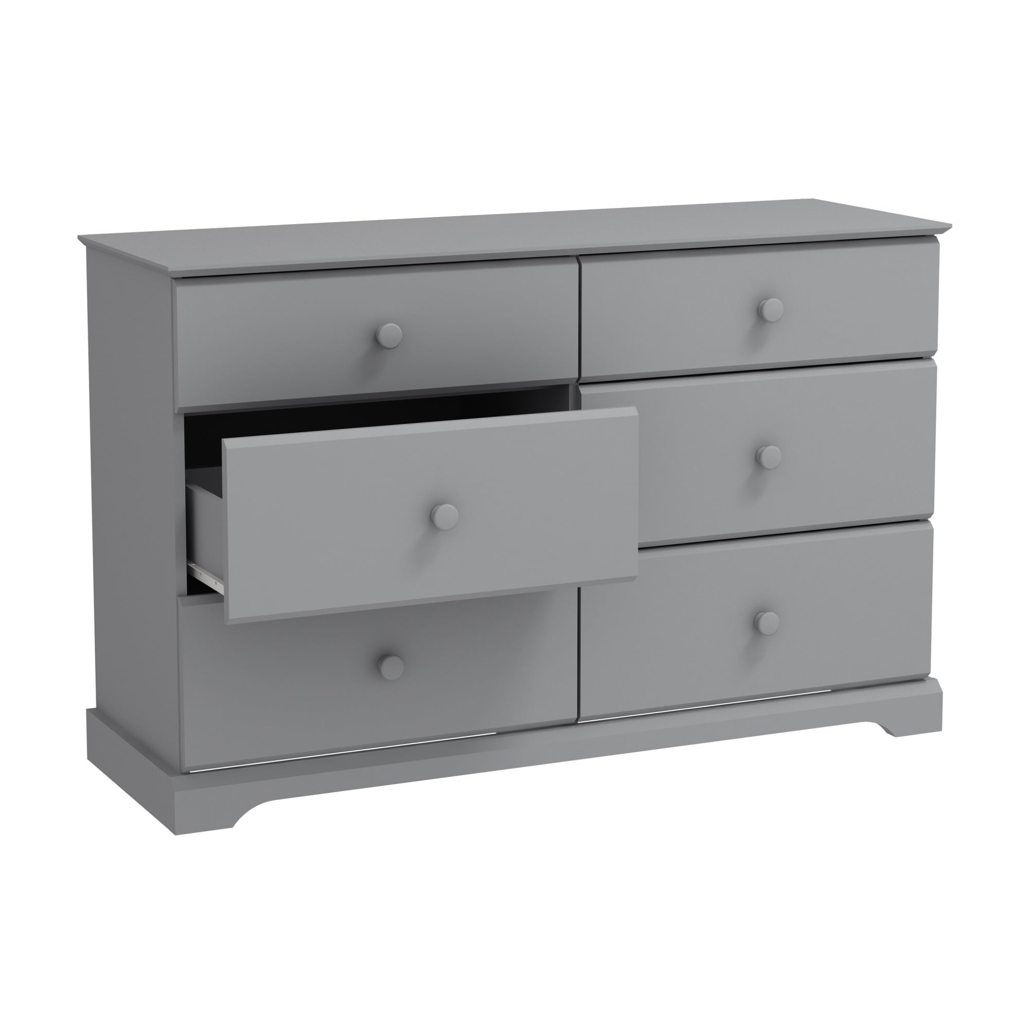 Campbell 6-Drawer Kids Dresser, Gray