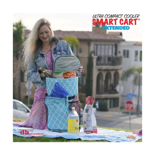dbest products Ultra Compact Smart Cart Cooler Extended Insulated Collapsible...