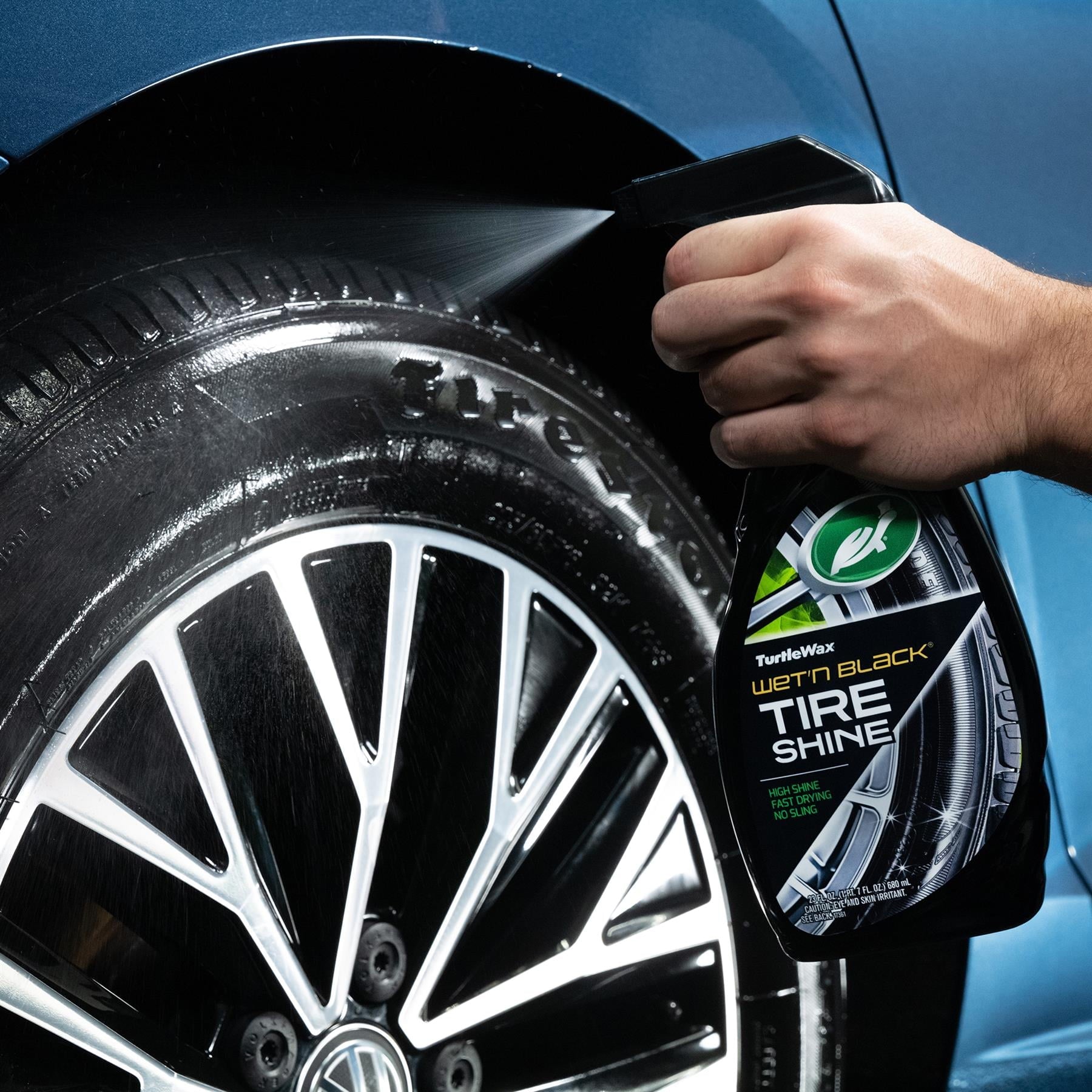 Turtle Wax Wet'N Black Ultra Wet Long Lasting Tire Shine 23 fl oz (2 Pack)