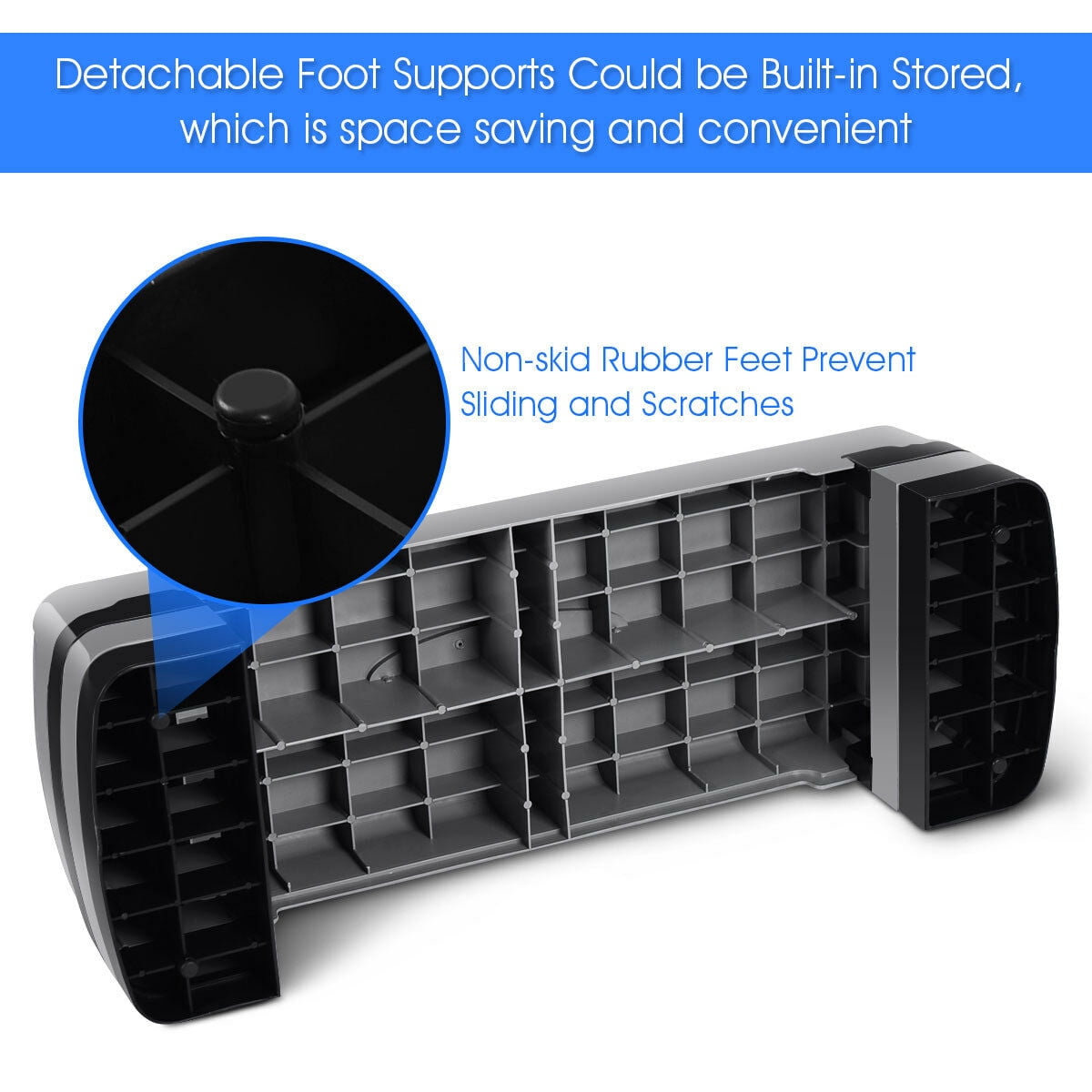 Costway 35'' Fitness Aerobic Step Cardio Adjustable 6