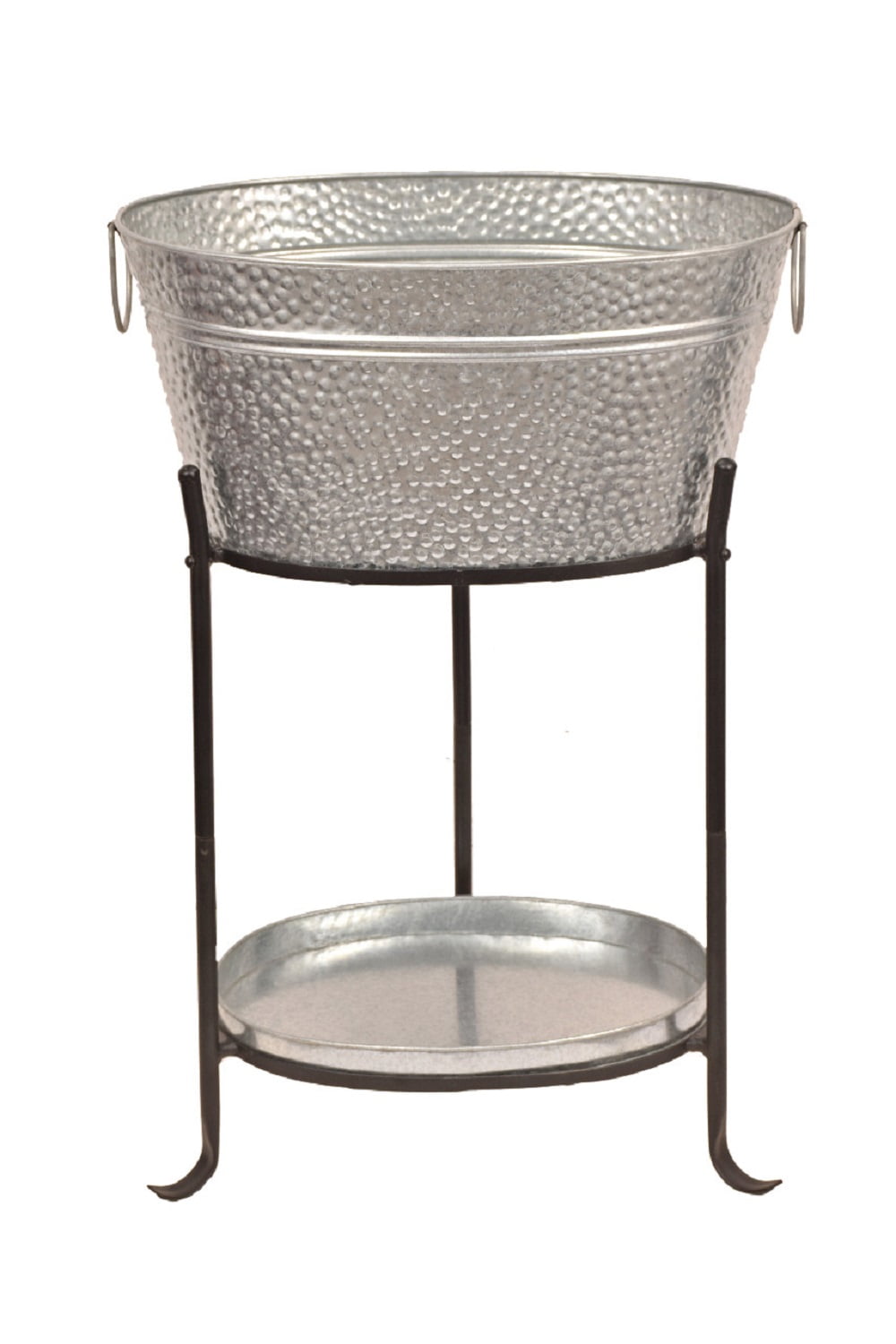 Beverage Tub w/Tray/Stand in Galvanized Steel 