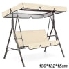 Swing Seat Cover Chair Waterproof Shield Patio Garden Yard Outdoor Seat Replacement Easy Operation New