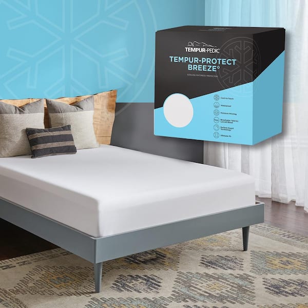 TEMPUR-Protect Breeze California King Tencel Fiber Mattress Protector Only