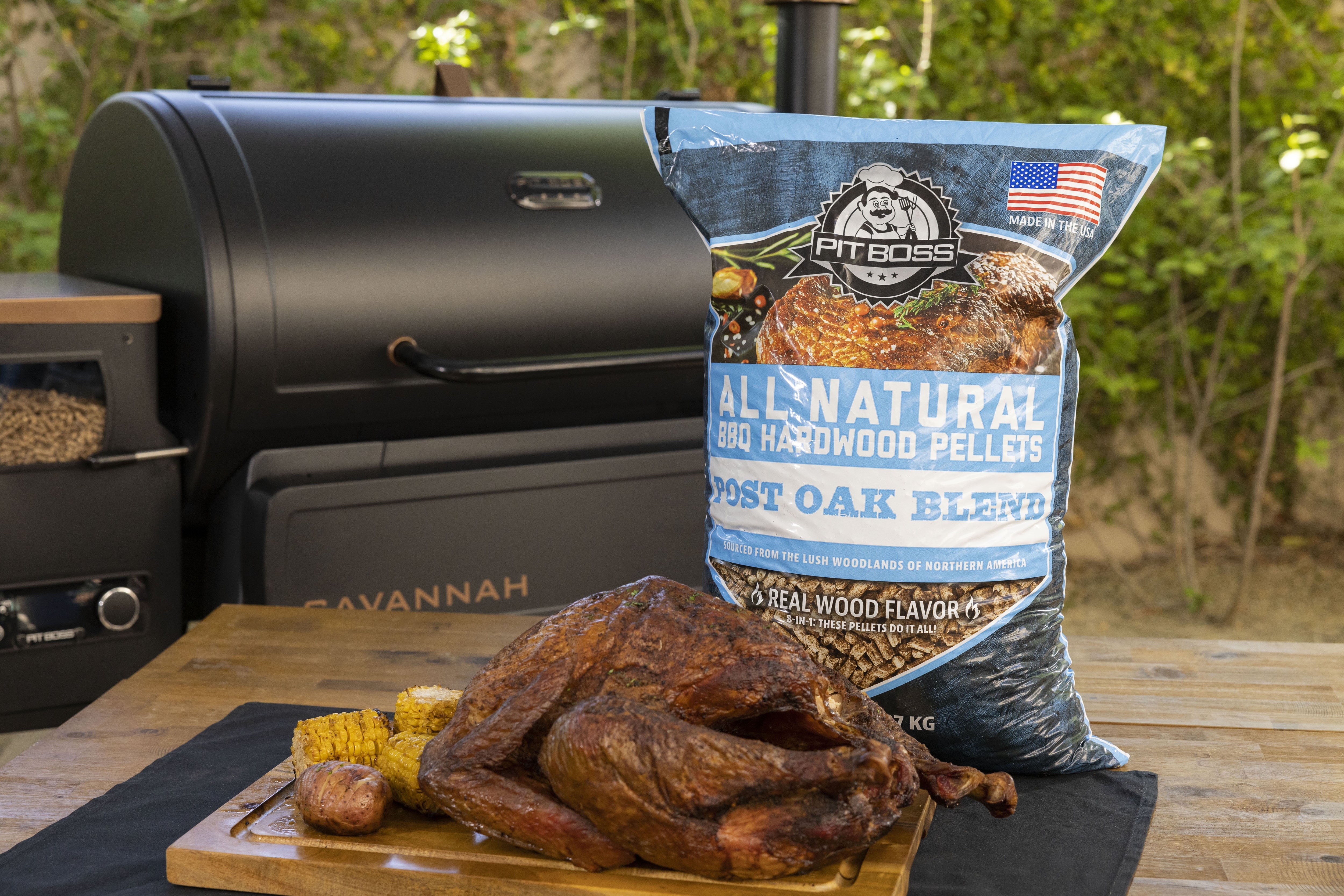 Pit Boss100% All Natural Hardwood Post Oak Blend BBQ Grilling Pellets, 20 Pound Bag