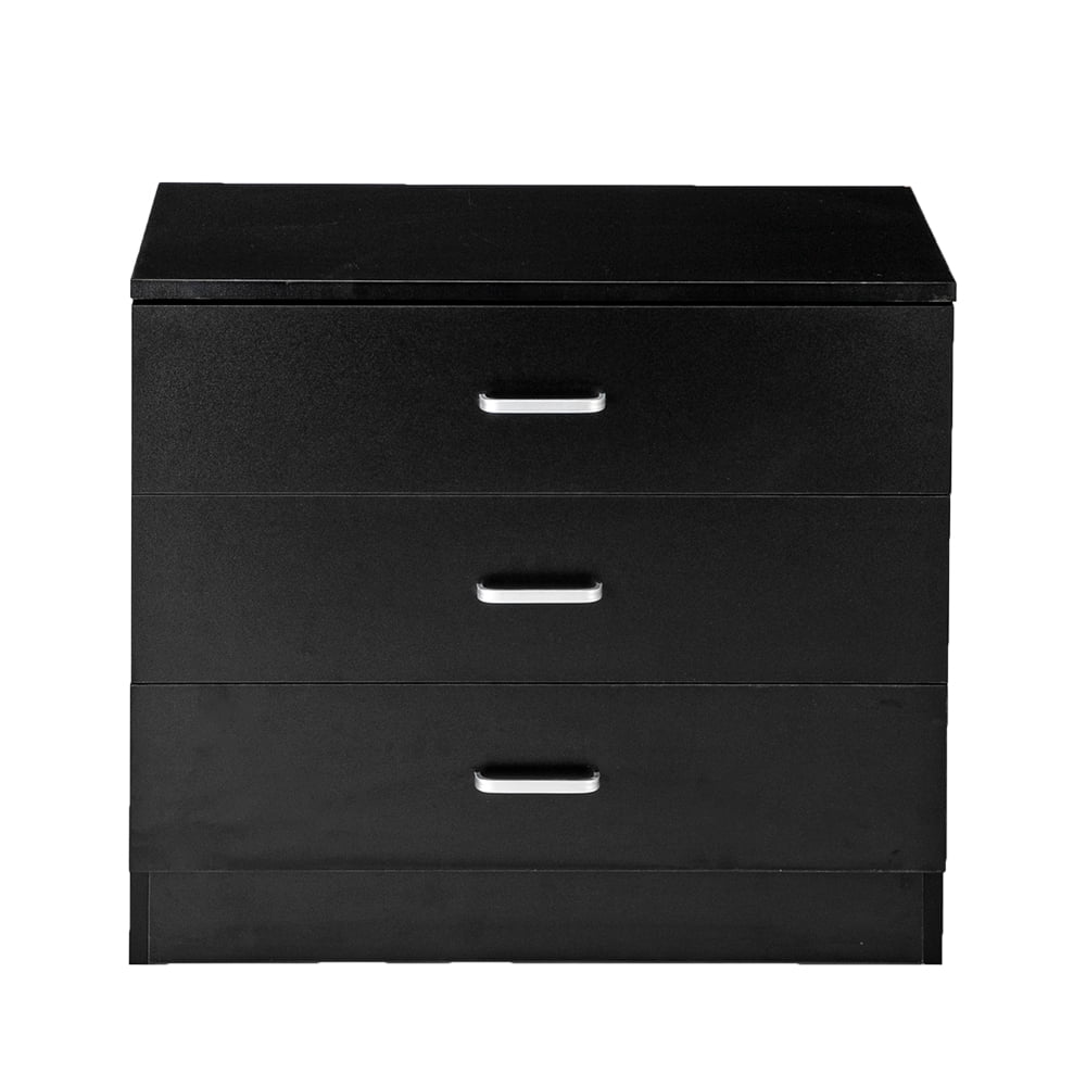 Ktaxon Wooden 3 Drawer Nightstand Bedside Table End Table Bedroom Furniture