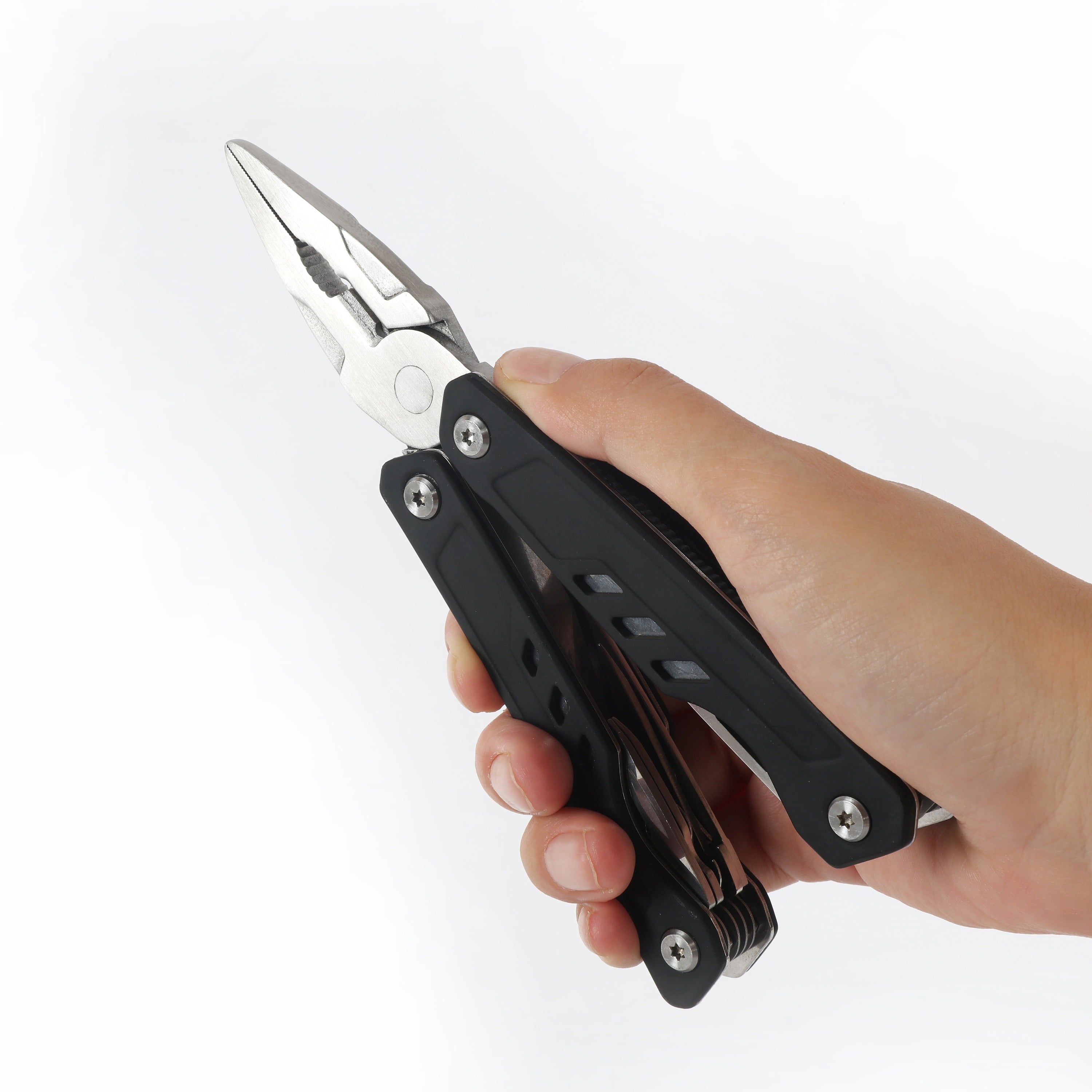 Ozark Trail 17-in-1 Multi tool, Stainless Steel, Black, Model 2119