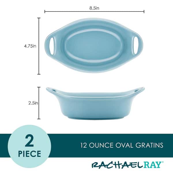 Ceramics 2-Piece, Agave Blue Bakeware Set