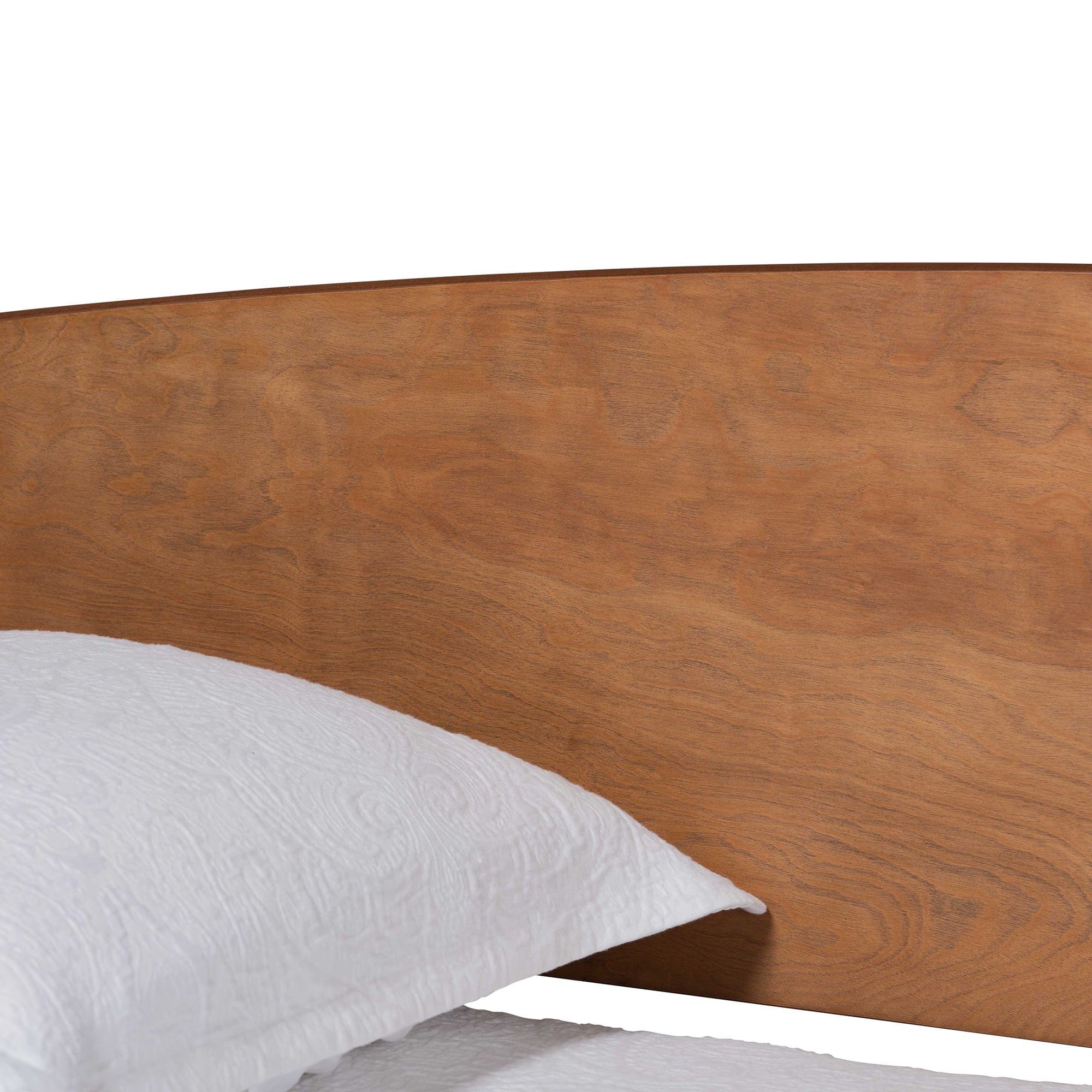 Baxton Studio Veles Mid-Century Wood Daybed, Full, Ash Walnut