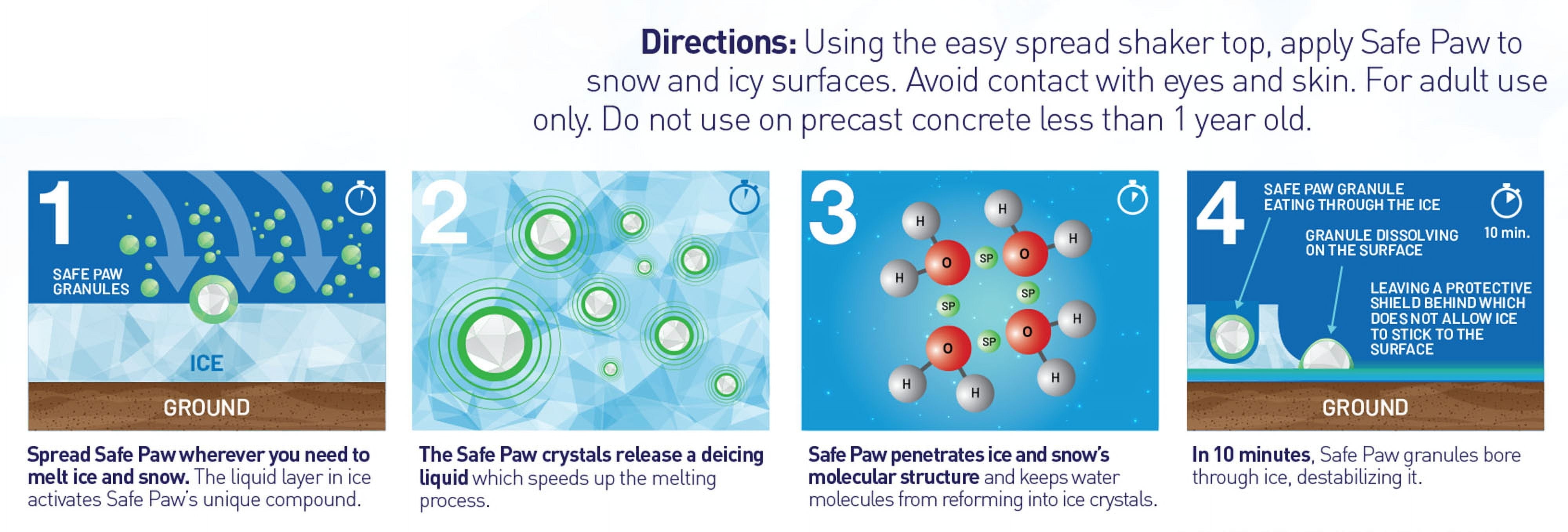 Safe Paw - Child and Pet-Safe, Salt-Free Ice Melt - 8.3 lb Jug