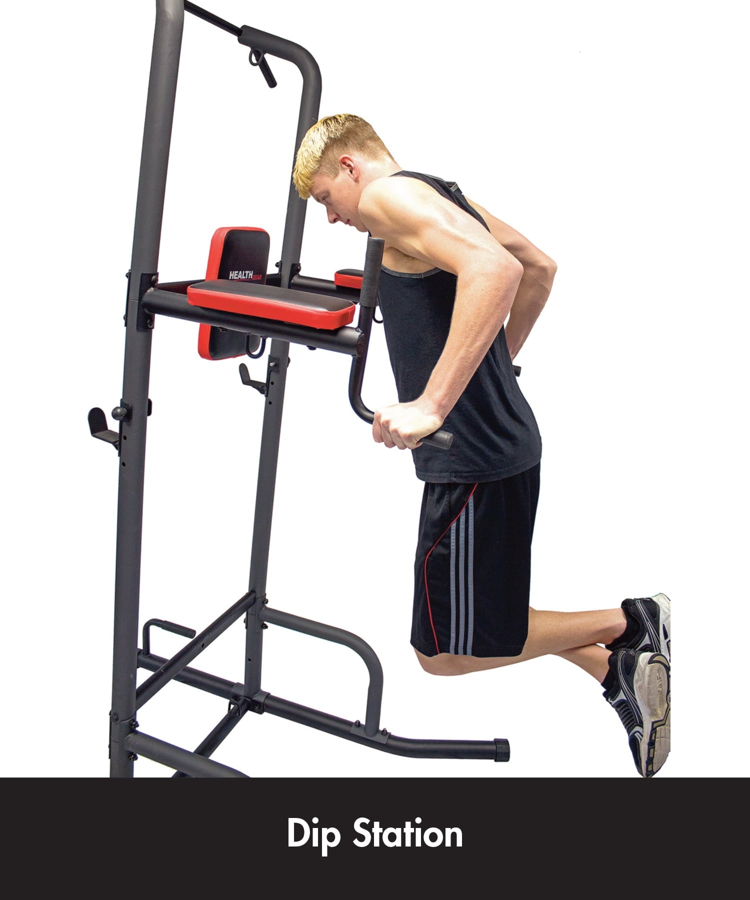 Health Gear's Cross Training Tower Bench System, CFT 3.0, Black Home Gyms