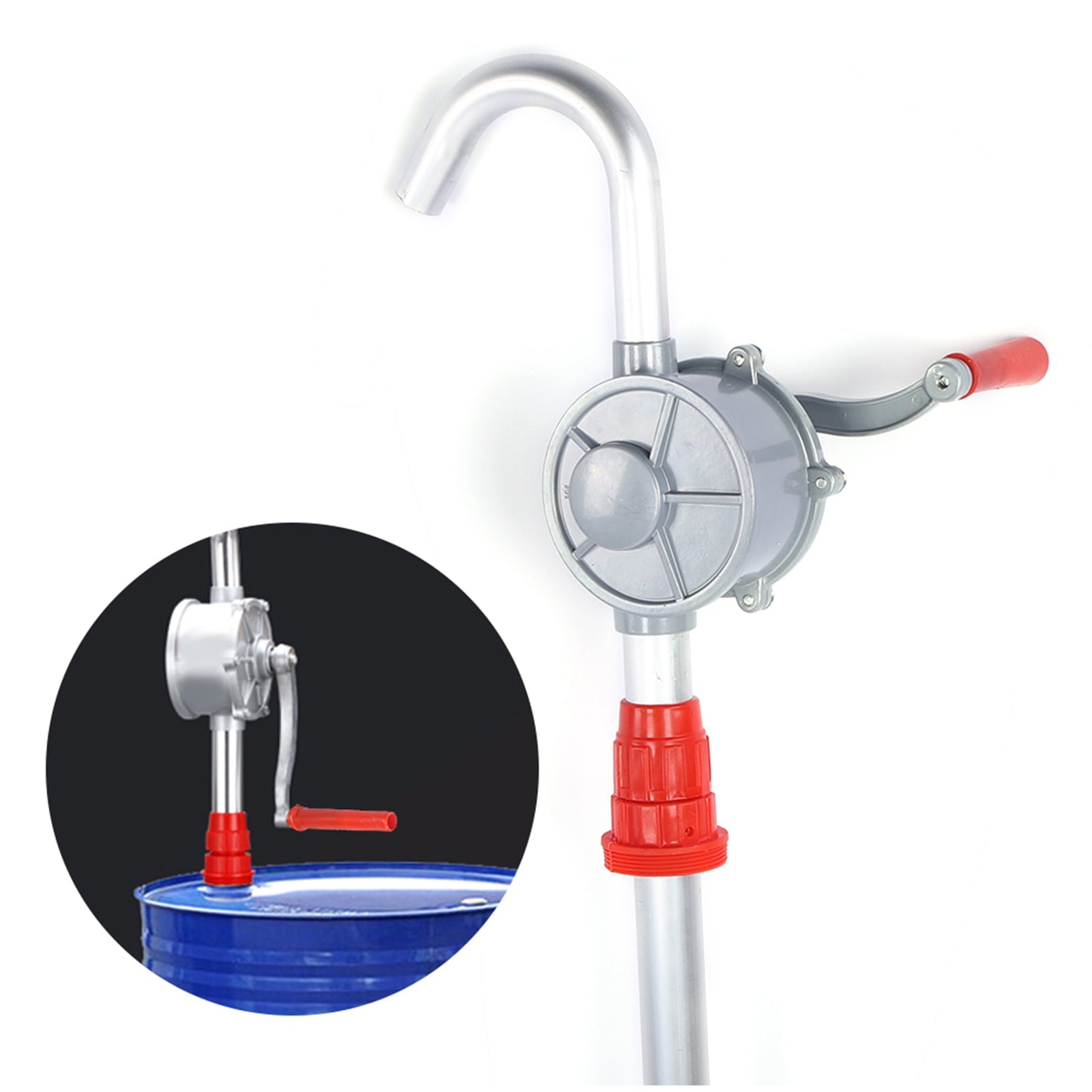 LHCER Oil Fuel Hand Pump,Hand Crank ,Manual Oil Extractor Gas Fuel Hand Pump Self Priming Dispenser 25mm / 1in