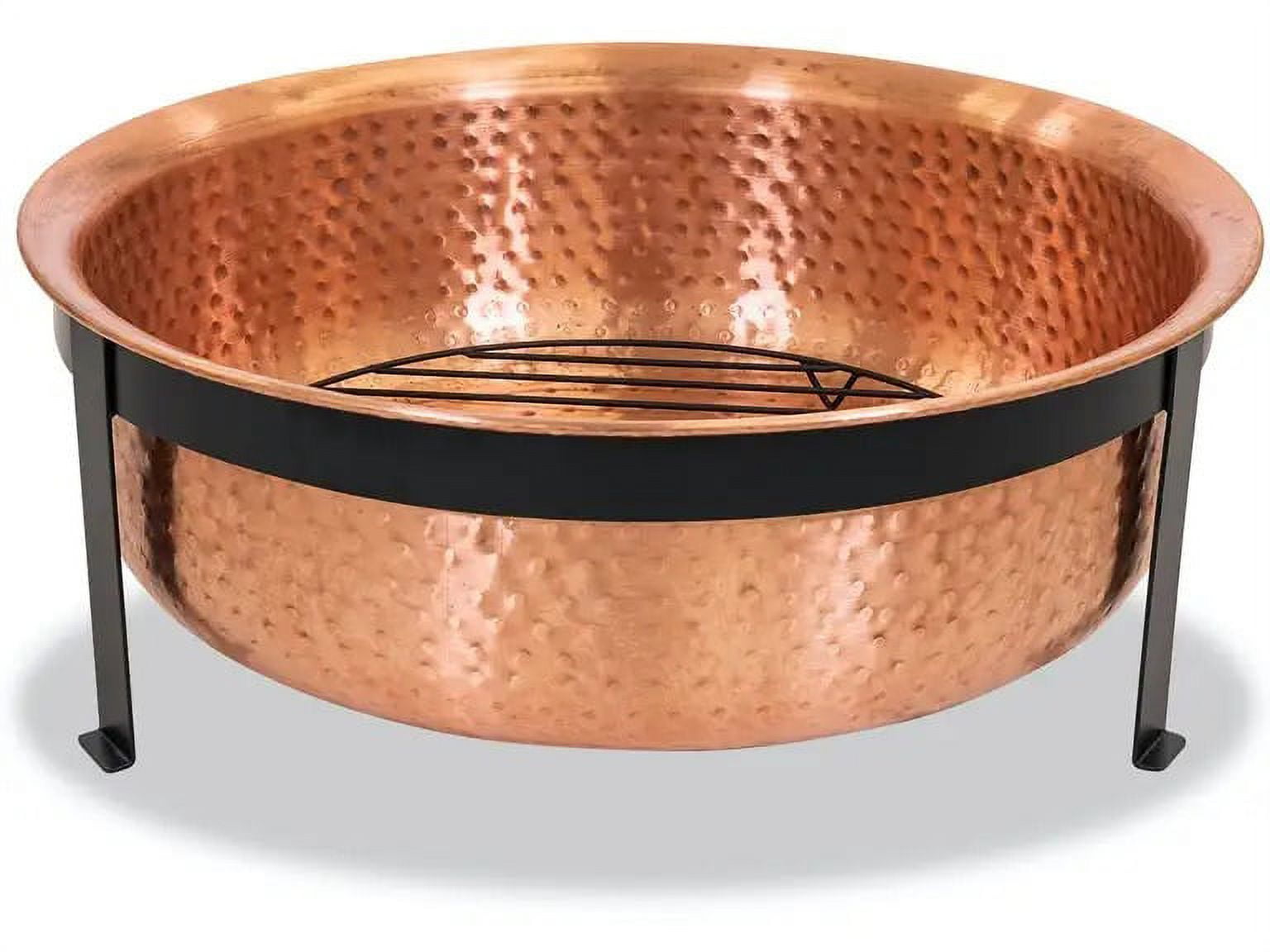 Better Homes & Gardens Wood Burning Copper Fire Pit, 30-inch diameter and 22-inch Height