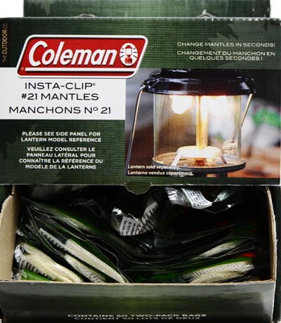 Coleman Insta-Clip #21 Wire Mantles for Coleman Kerosene Lanterns, 2 Pack