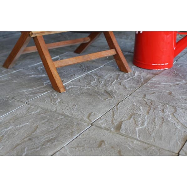 Patio-on-a-Pallet 12 in. x 12 in. Concrete Gray Traditional Yorkstone Paver (100 Pieces/100 Sq Ft)