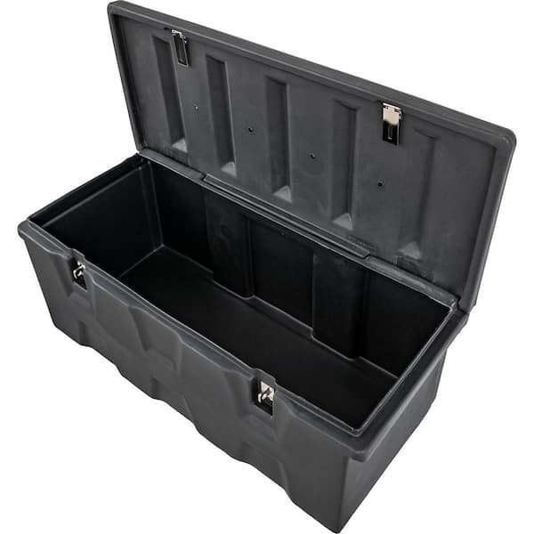 17.25 in. x 19 in. x 44 in. Matte Black Plastic All-Purpose Truck Tool Box Chest