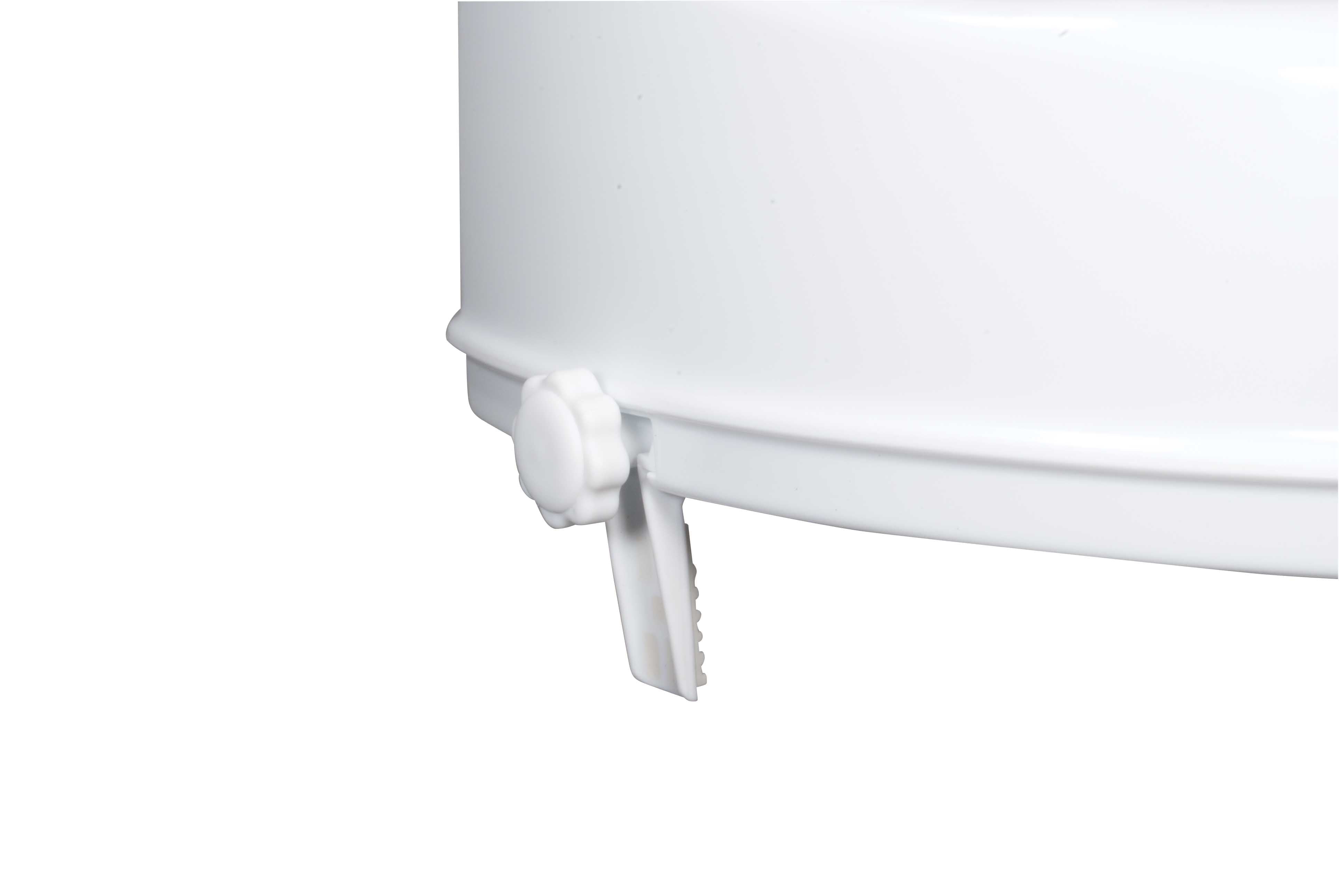 Drive Medical Raised Toilet Seat with Lock and Lid, Standard Seat, 4