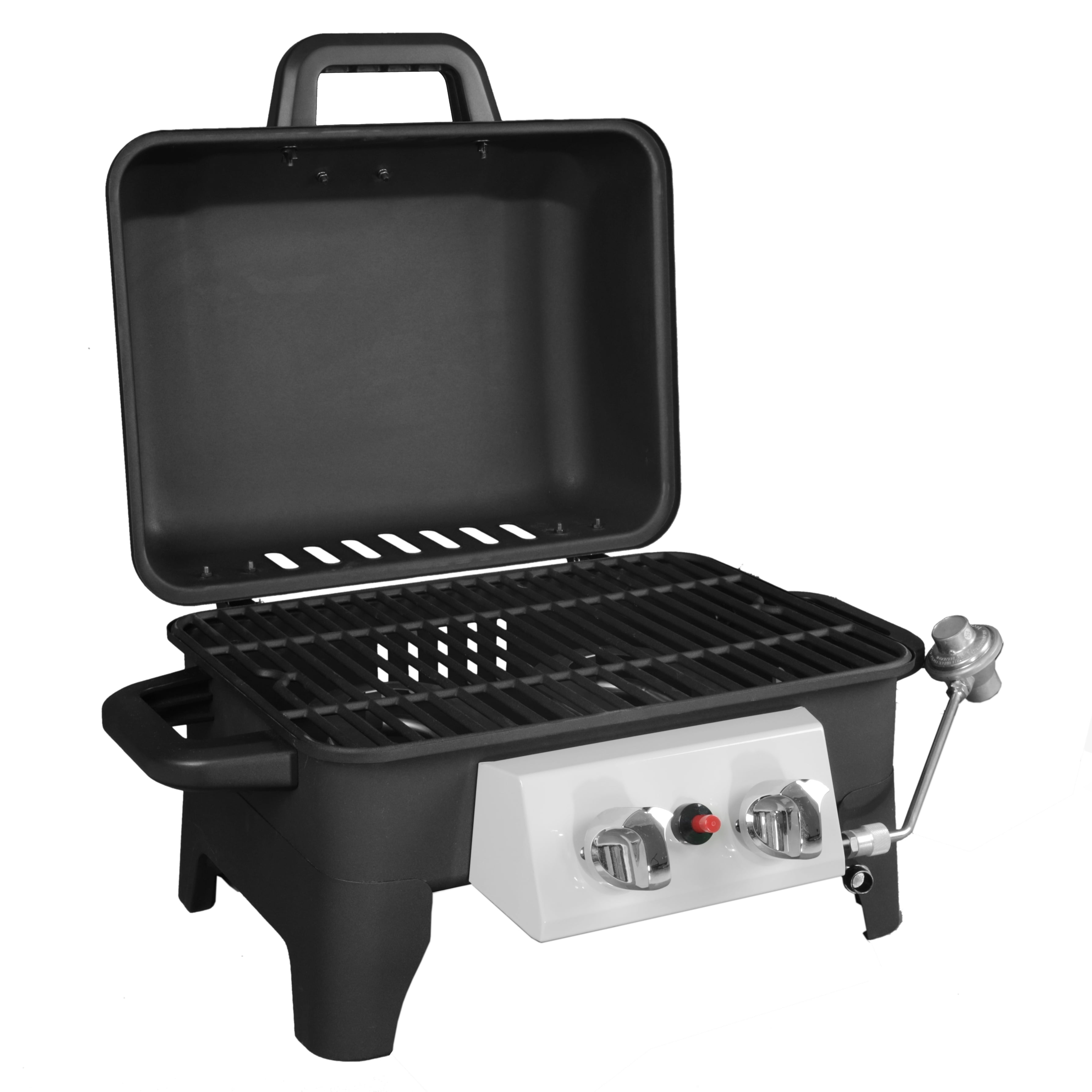 Trail 2 Burner Portable Propane Gas Grill, GBT2226W, Black