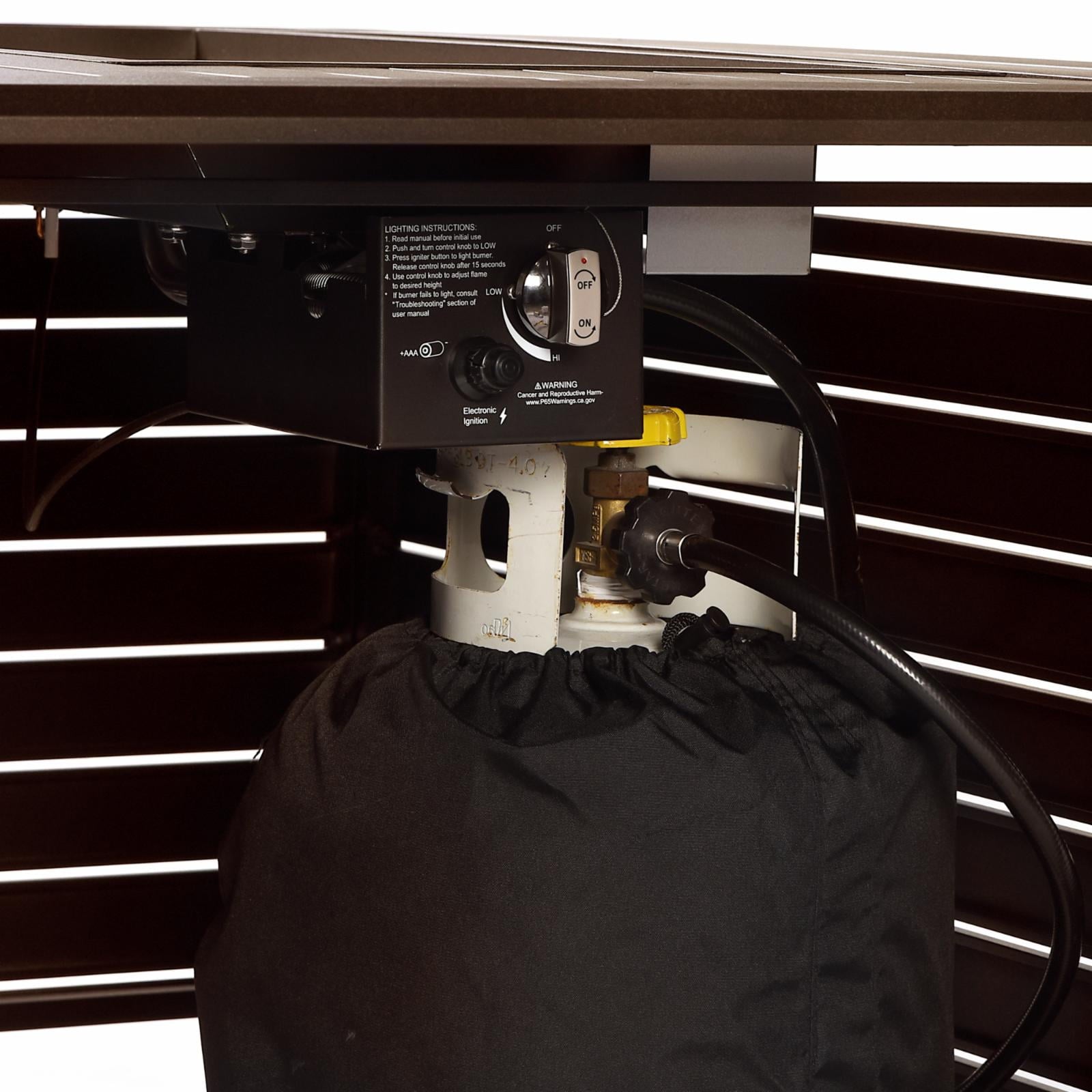 Oakland Living Kandy 48 in. Rectangular Propane Fire Pit Table