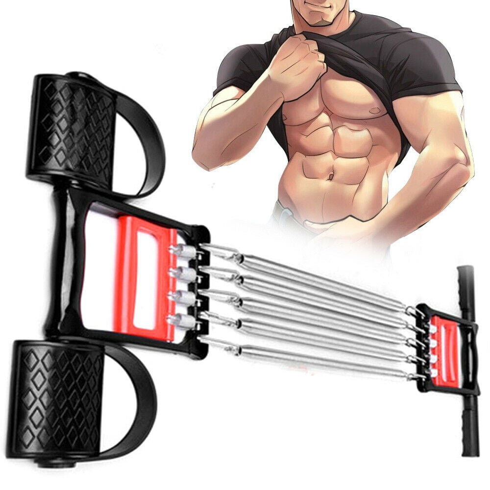 Miumaeov Arm Chest Muscle Fitness Resistance Portable 3 in 1 Home Gyms Equipment with 5 Spring Exerciser Chest Expander Pull up Bars