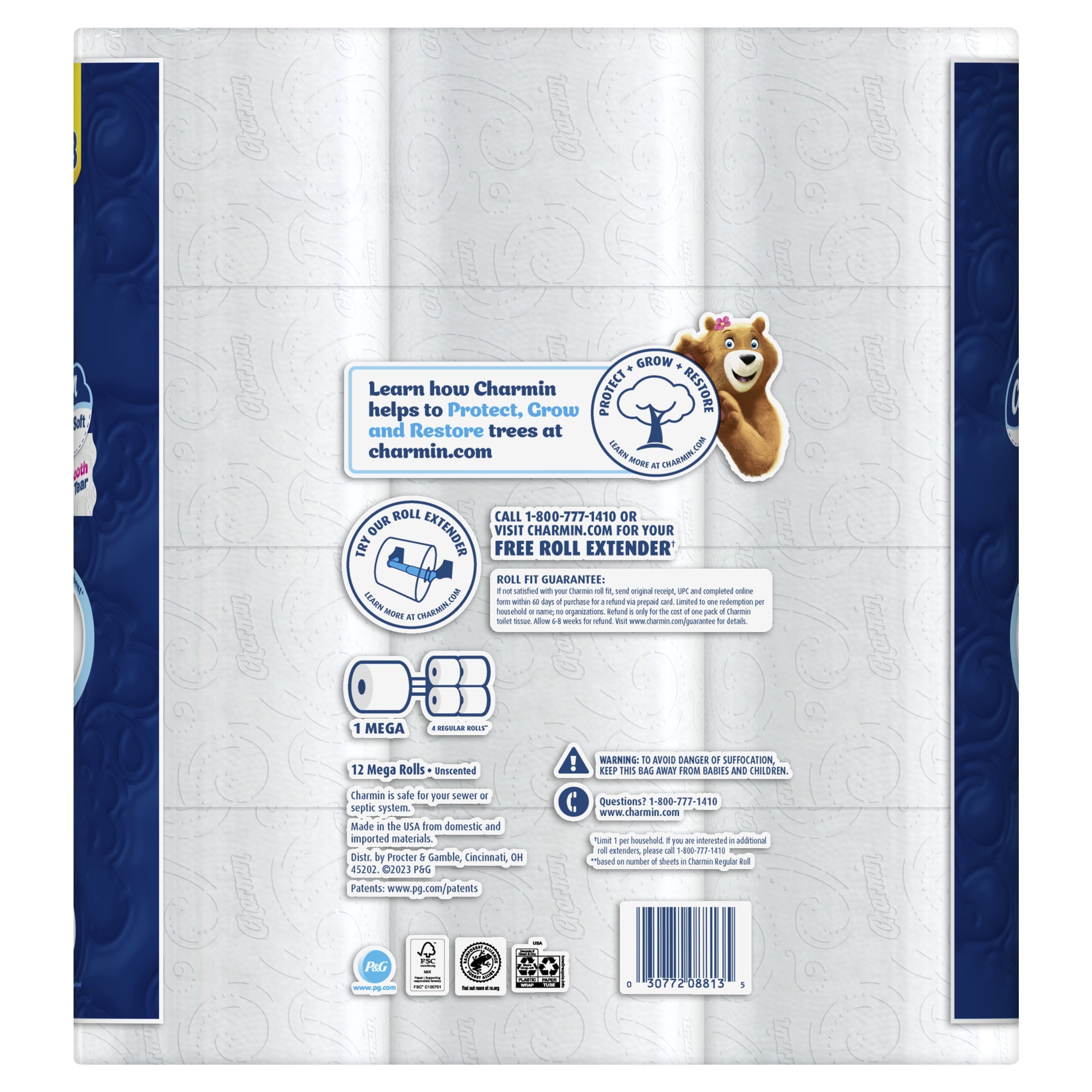 Charmin Ultra Soft Toilet Paper 12 Mega Rolls, 224 Sheets Per Roll