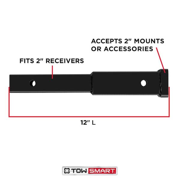 2 in. x 12 in. Hitch Extension with Collar 333 lbs.