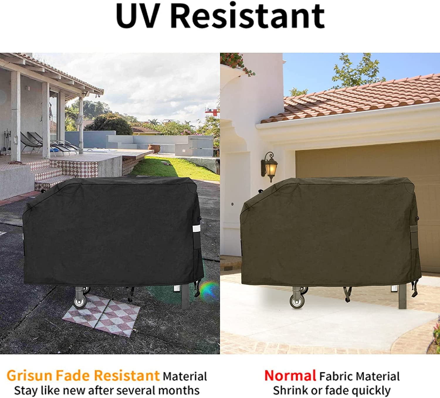 28 inch Griddle Cover for Blackstone, 600D Anti-Fade Waterproof Flat Top Grill Cover for Blackstone 28 inch Griddle Cooking Station with Single Shelf without Hood, Come with Support Pole, Black