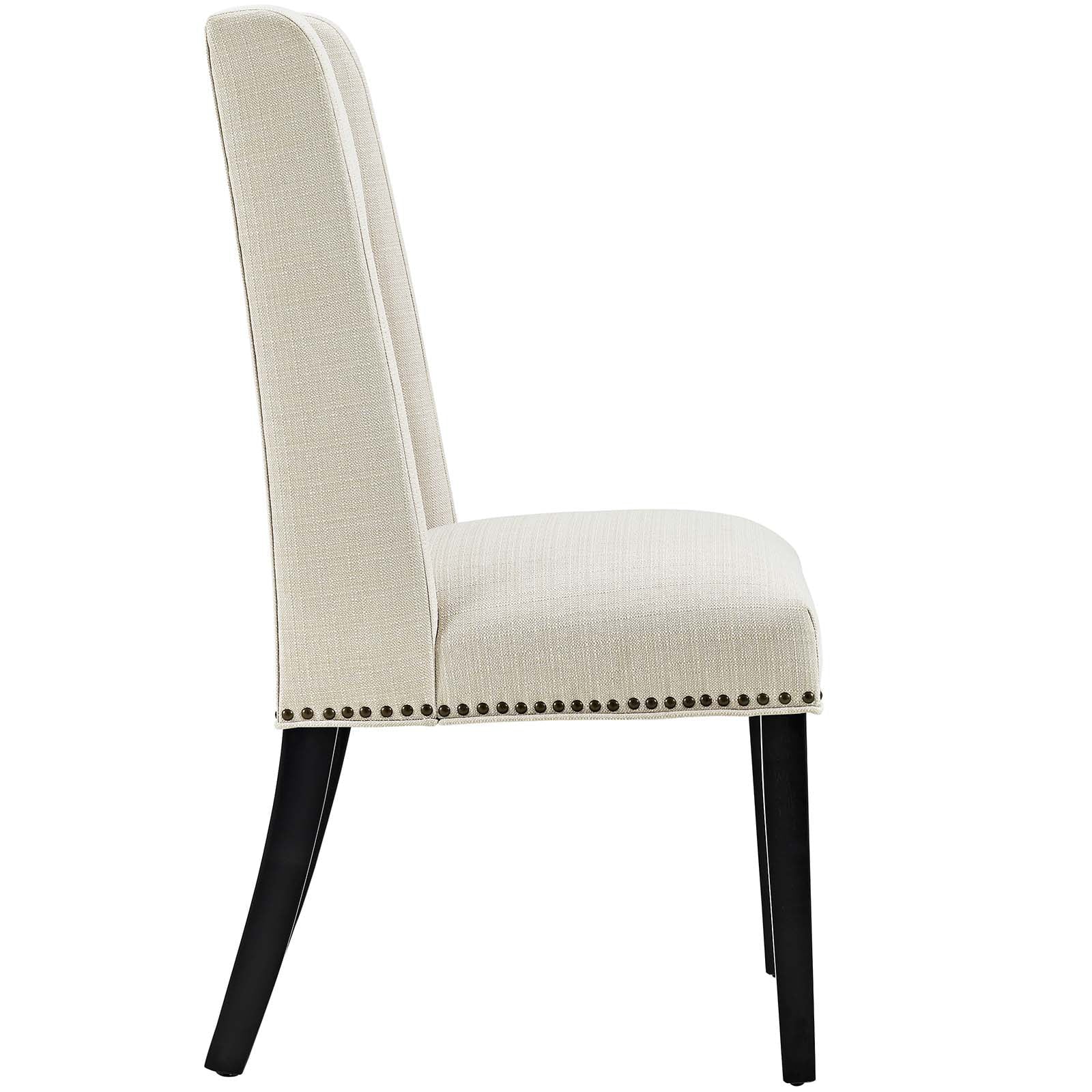 Modway Baron Fabric Dining Chair in Beige