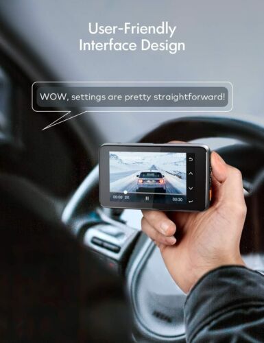 Premium Dash Cam - 2 Mounting Options, Enhanced Night Vision, Motion Detection