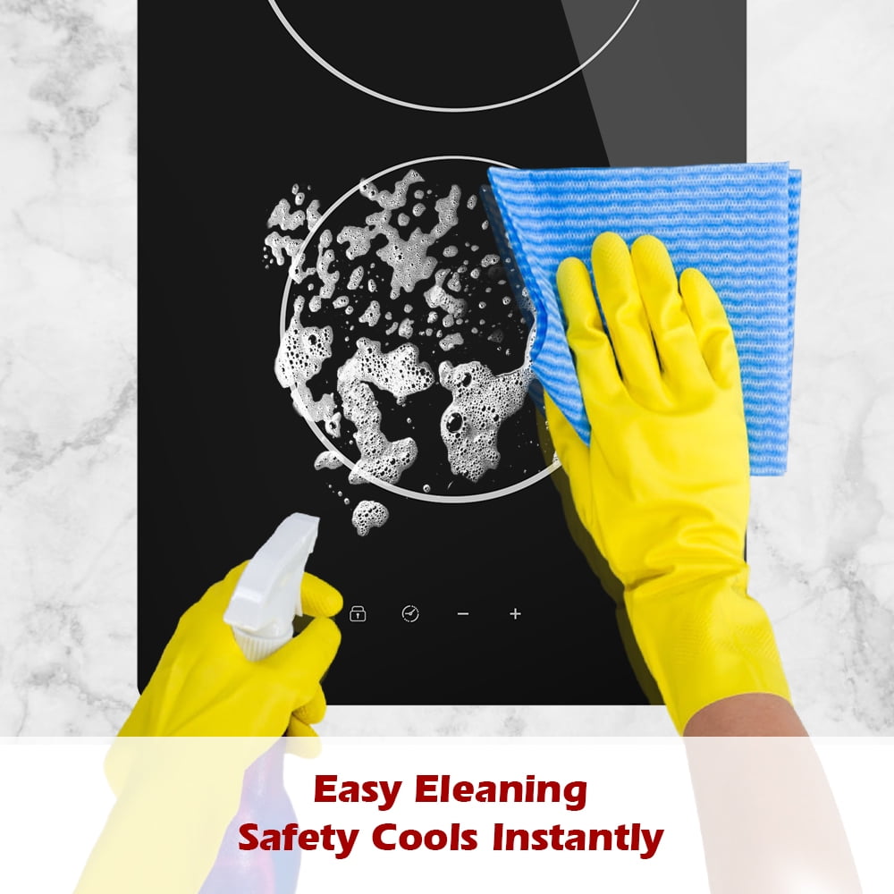 GIONIEN 2 Burner Electric Cooktop, 220V~240V Built-in 12