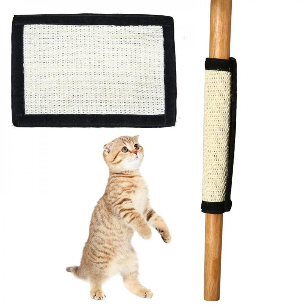 Pretty Comy Non-toxic Sisal Hemp Cat Scratching Post Protecting Furniture Grinding Claws Cat Scratcher Toy Blue M