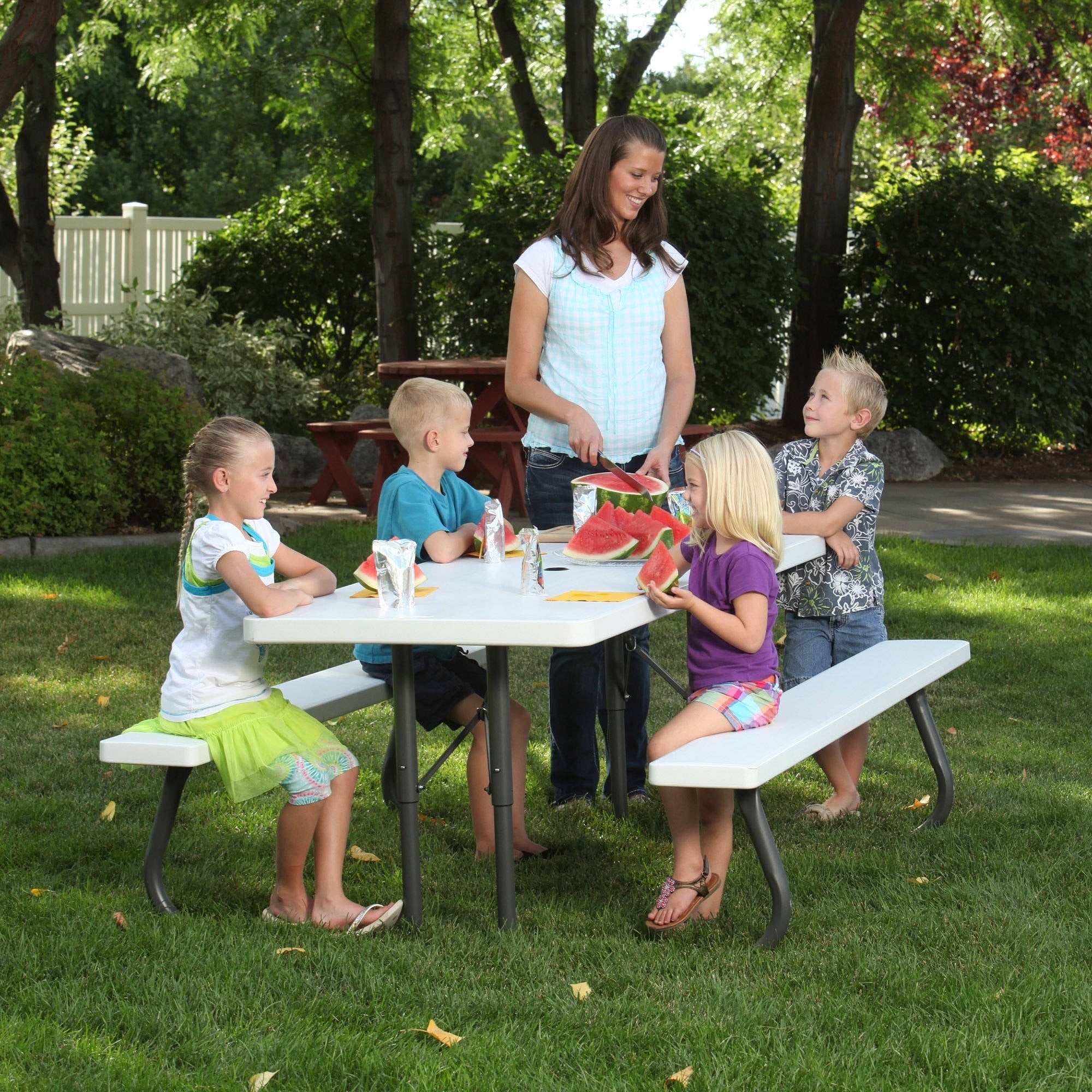Lifetime 6 Foot Folding Picnic Table, 80215