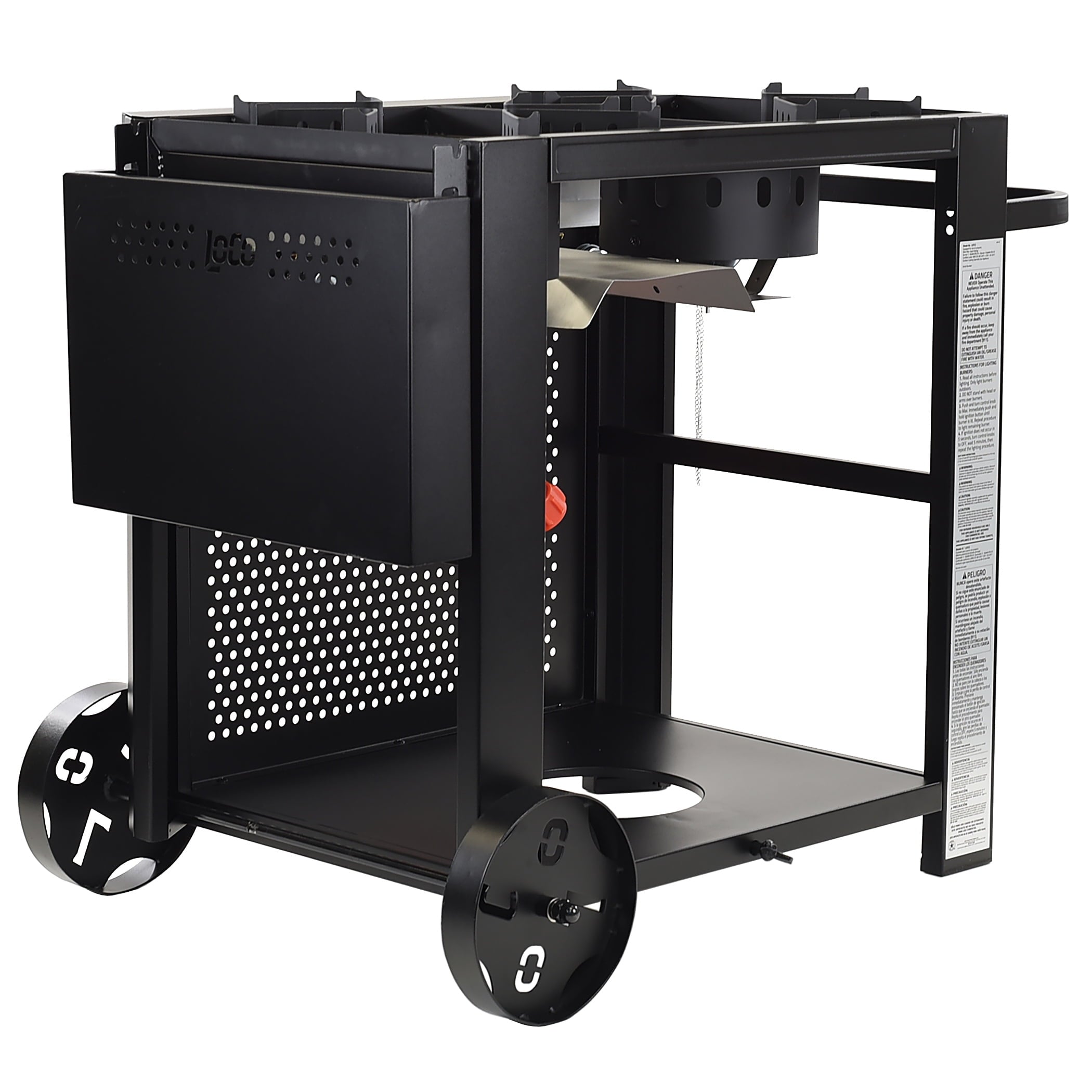 Loco Cookers Propane Dual Burner Fry Cart