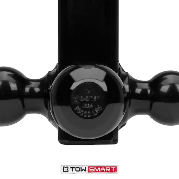 Up to 14,000 lb. 1-7/8 in., 2 in, and 2-5/16 in. Ball Diameters Trailer Tri-Ball Mount with Hook