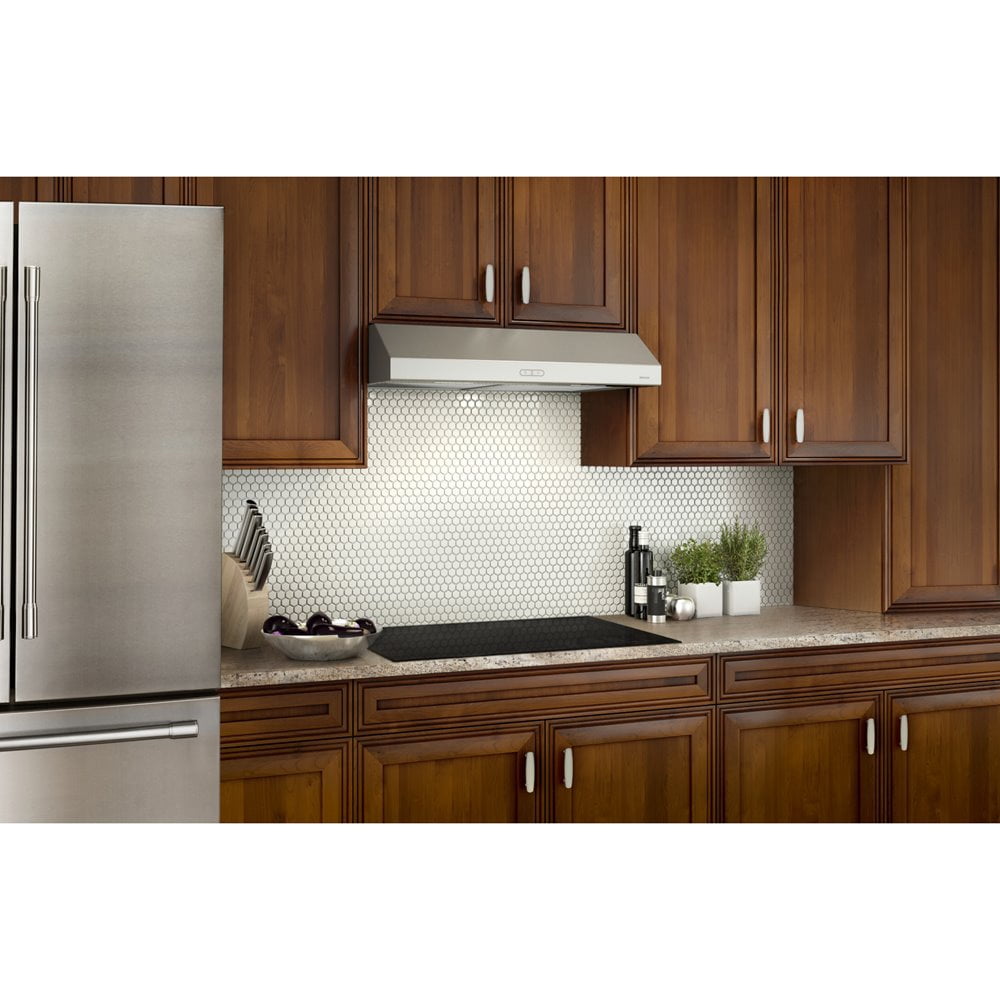 Broan 30-In. Glacier Series Under-Cabinet Range Hood, Stainless Steel, BCDF130SS