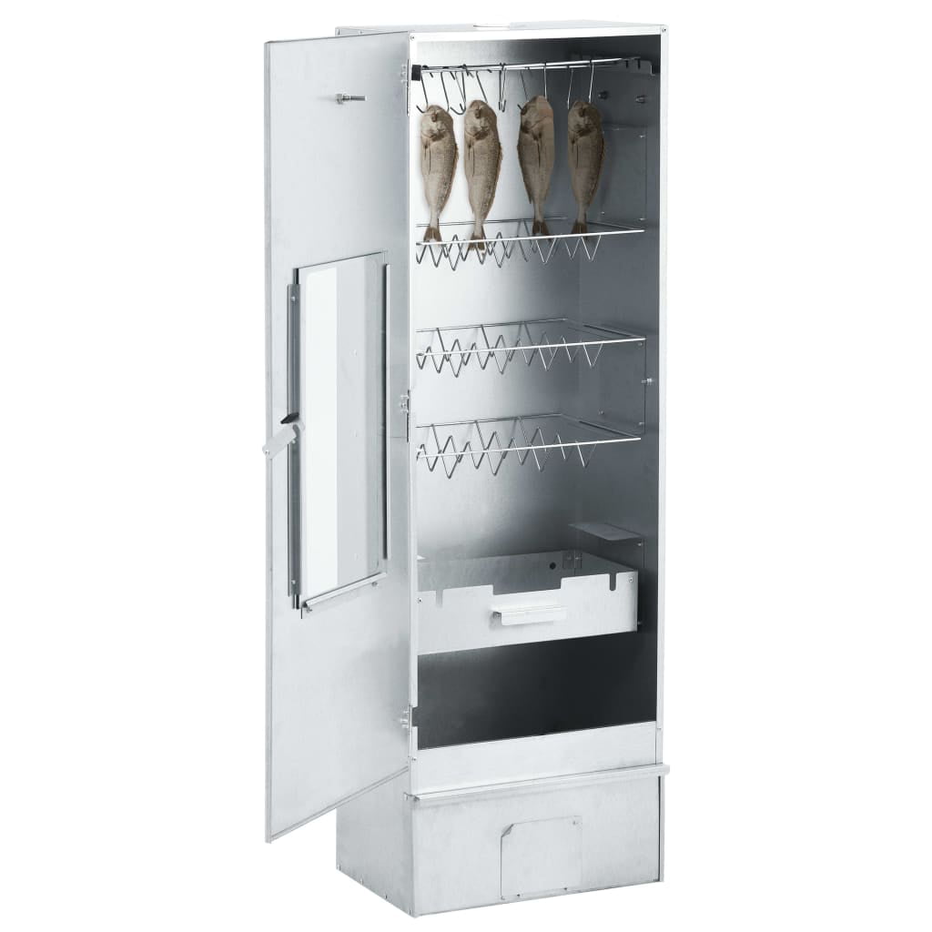 Dcenta BBQ Oven Smoker with 2.2lbs Wood Chips 17.5