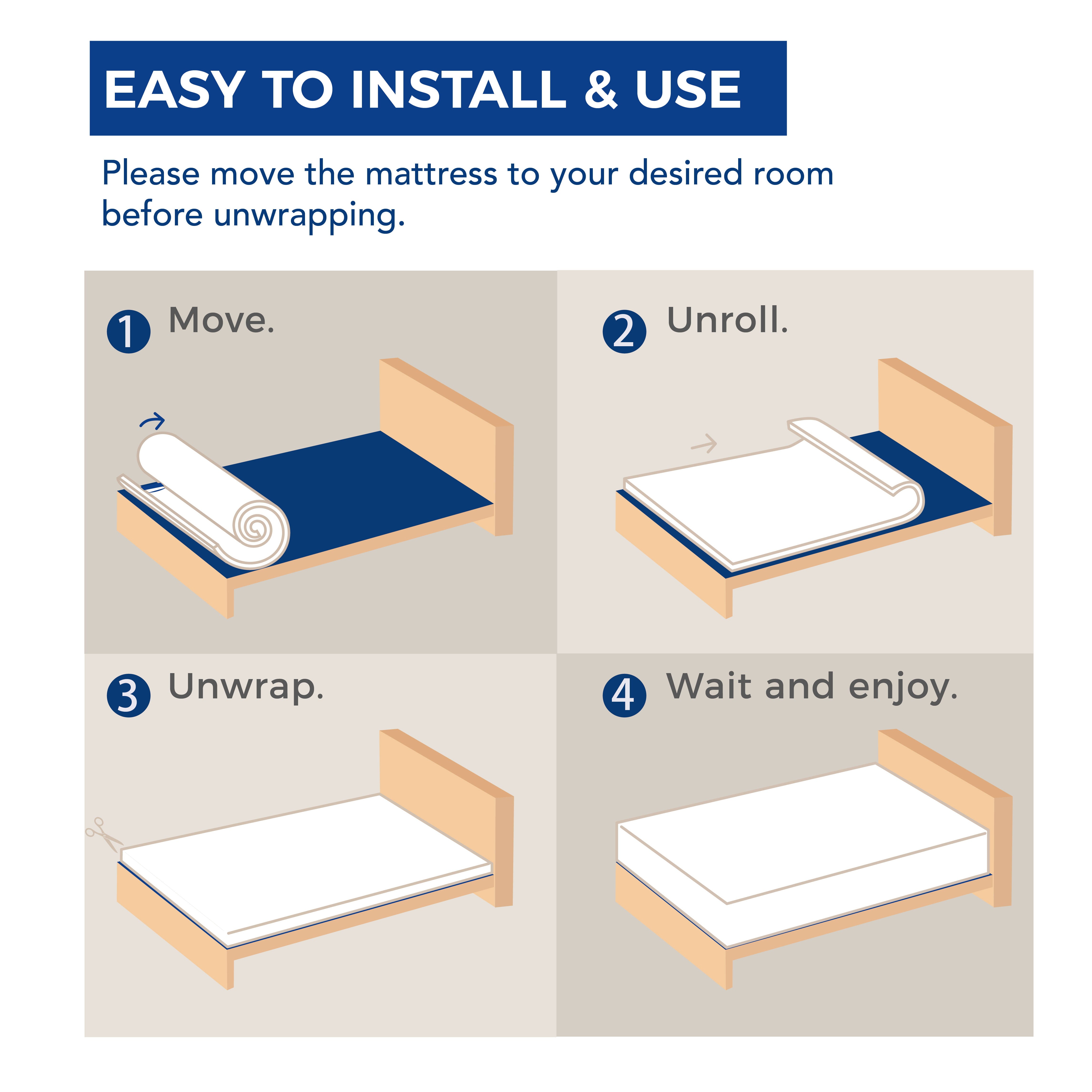 Ego Charcoal 8 inch Memory Foam Mattress with Gel, Twin Mattress in a Box, Medium