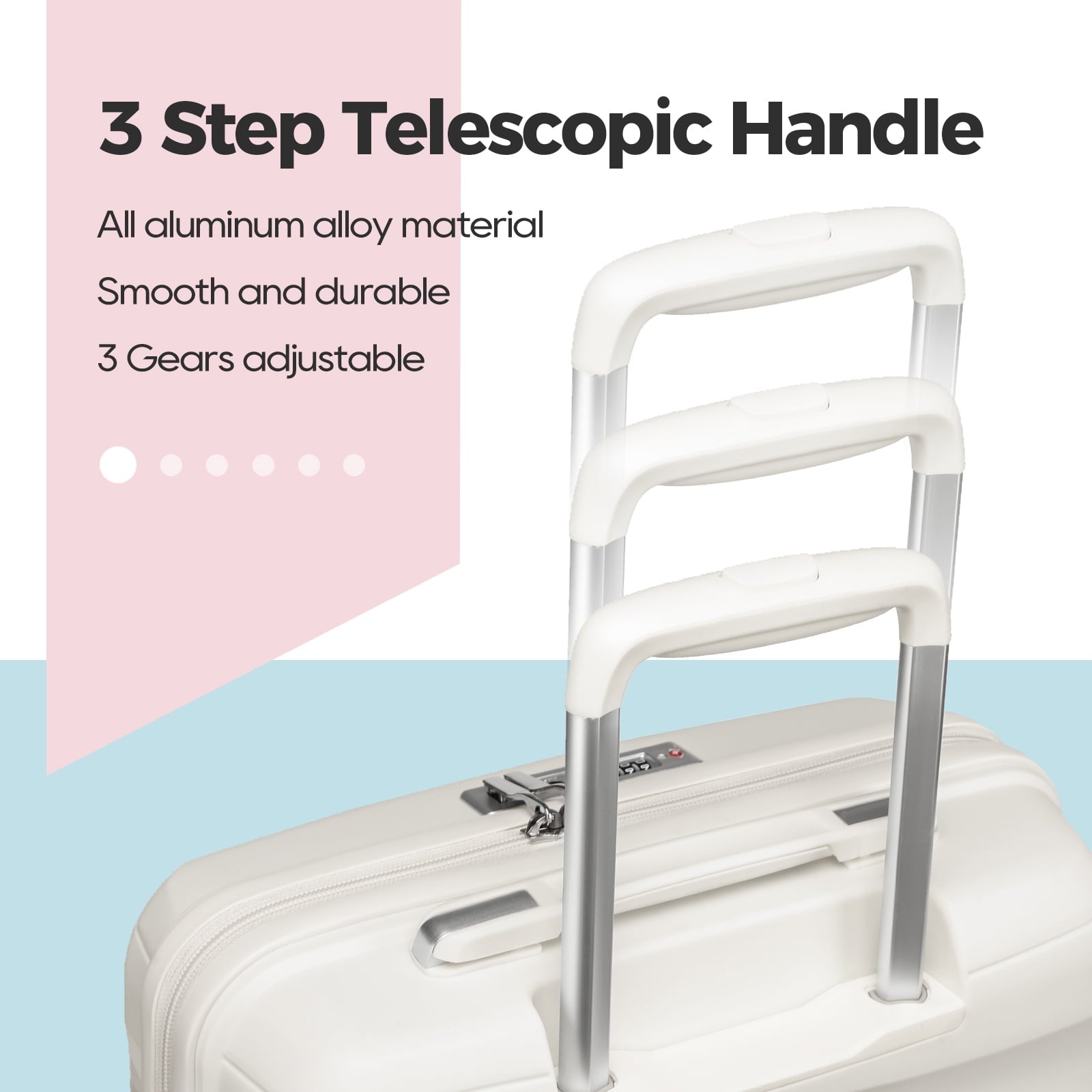 Melalenia Luggage Set , Expandable Carry-on Suitcase with Spinner Wheels Hardside 5PCS Set with TSA Lock