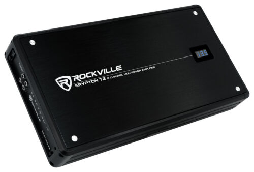 Rockville KRYPTON-T2 2800 Watt Peak/700w RMS 2 Channel Amplifier Car Amp