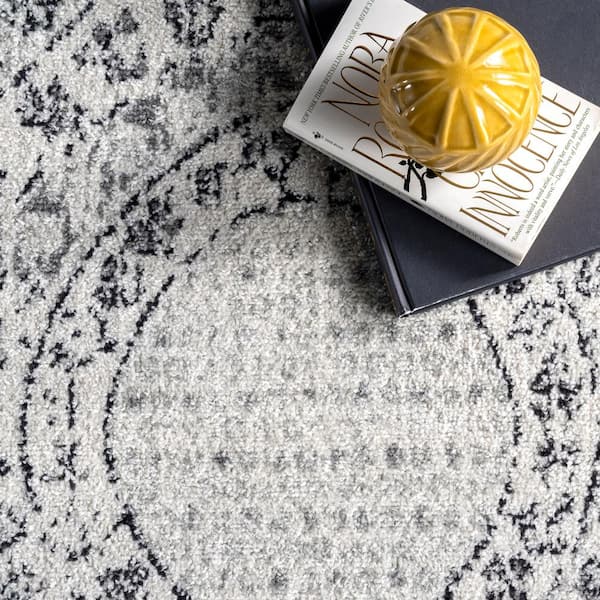 Minta Modern Persian Gray 10 ft. x 13 ft. Area Rug