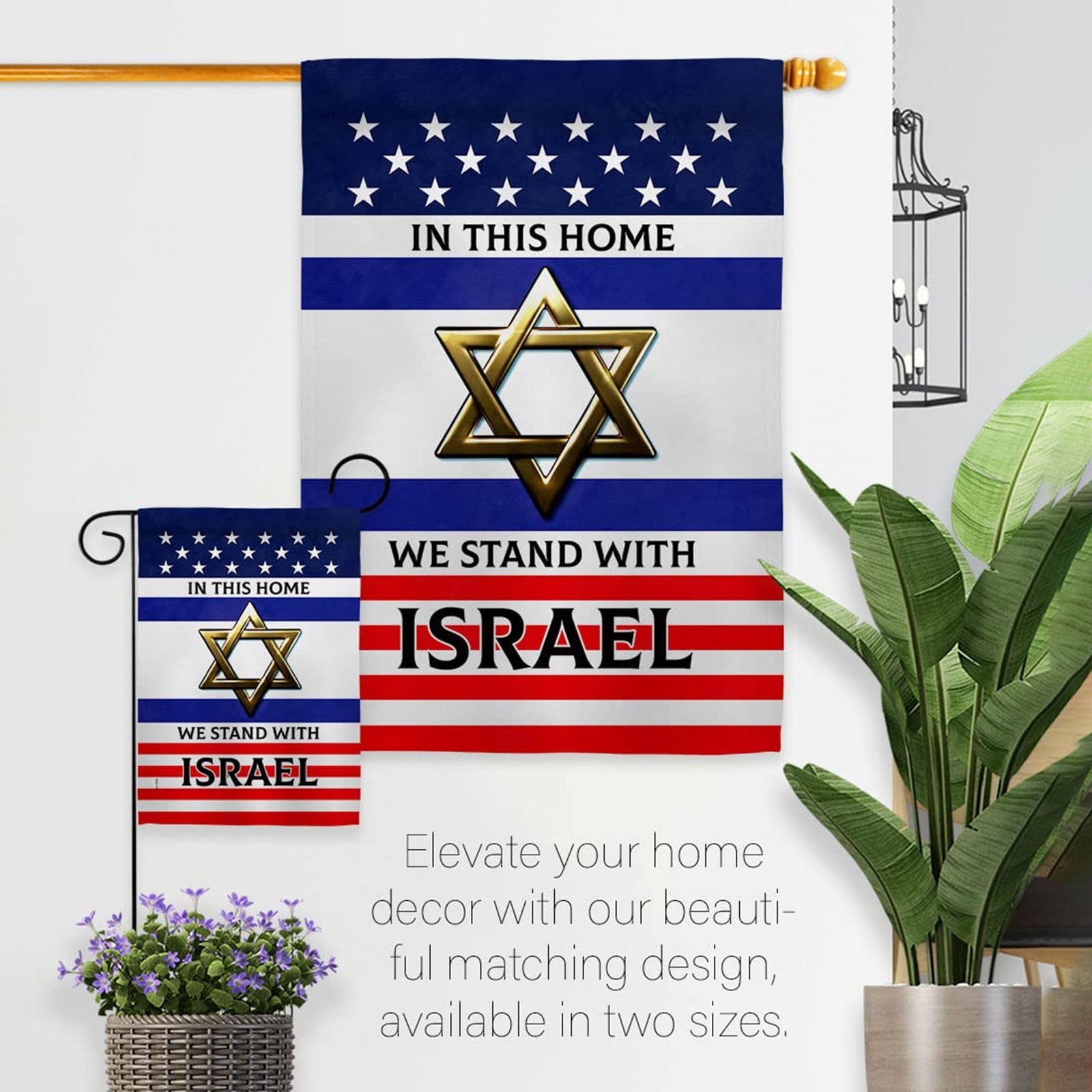 Israel Israeli Flag Garden Flag 45*30cm (not Including Flagpole) （Buy 2 Get 3）