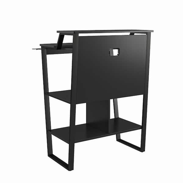 Genesis 30 in. Black Standing Gaming Desk/ Arcade Stand