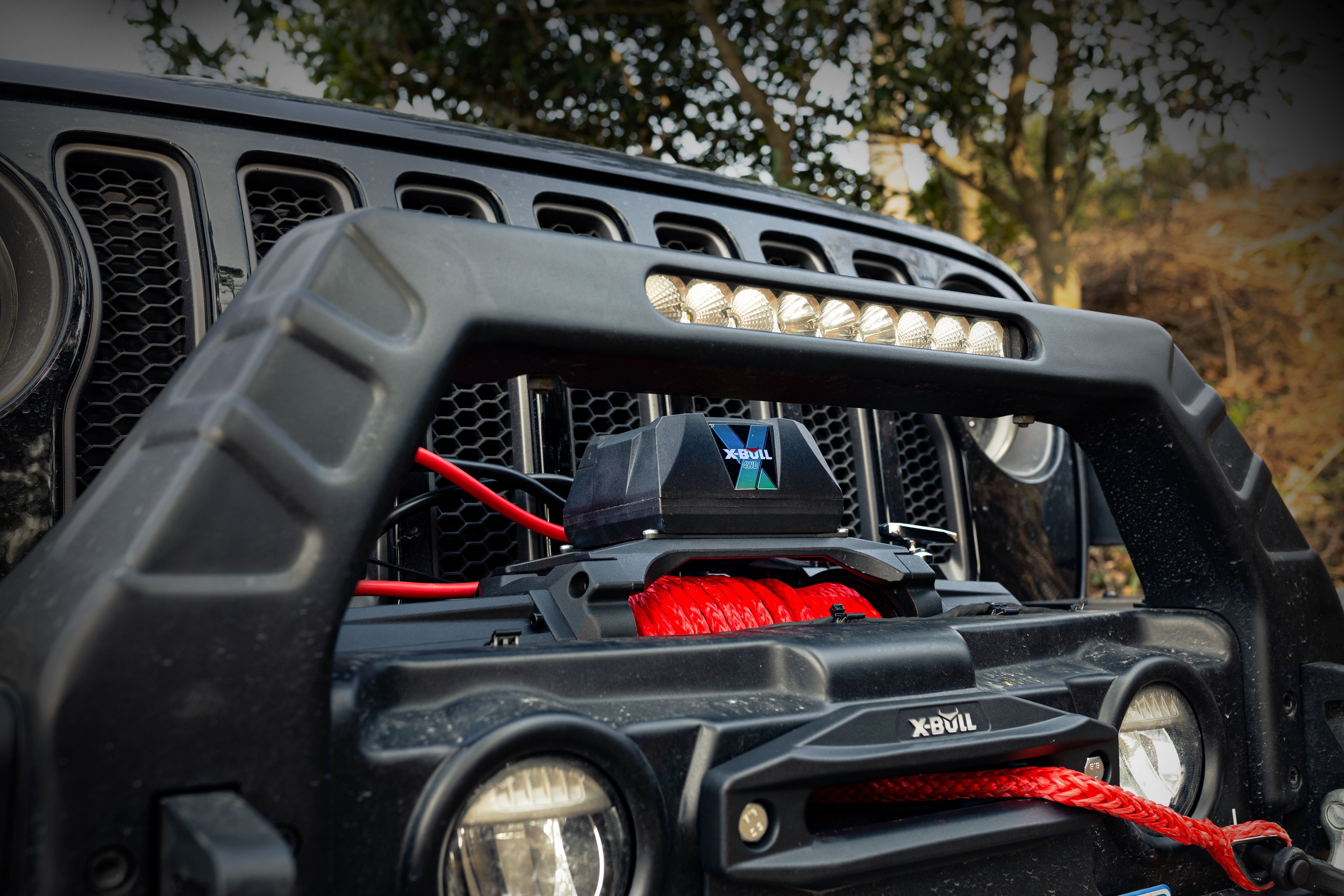 X-BULL Electric Winch XPV 14500LBS  12V Winch Synthetic Rope SUV Jeep Truck Towing 4WD Off-Road