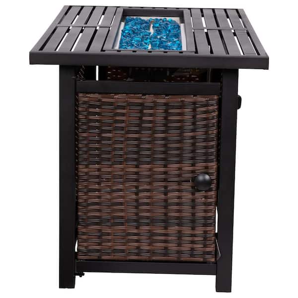 Black Plastic Fire Pit Table