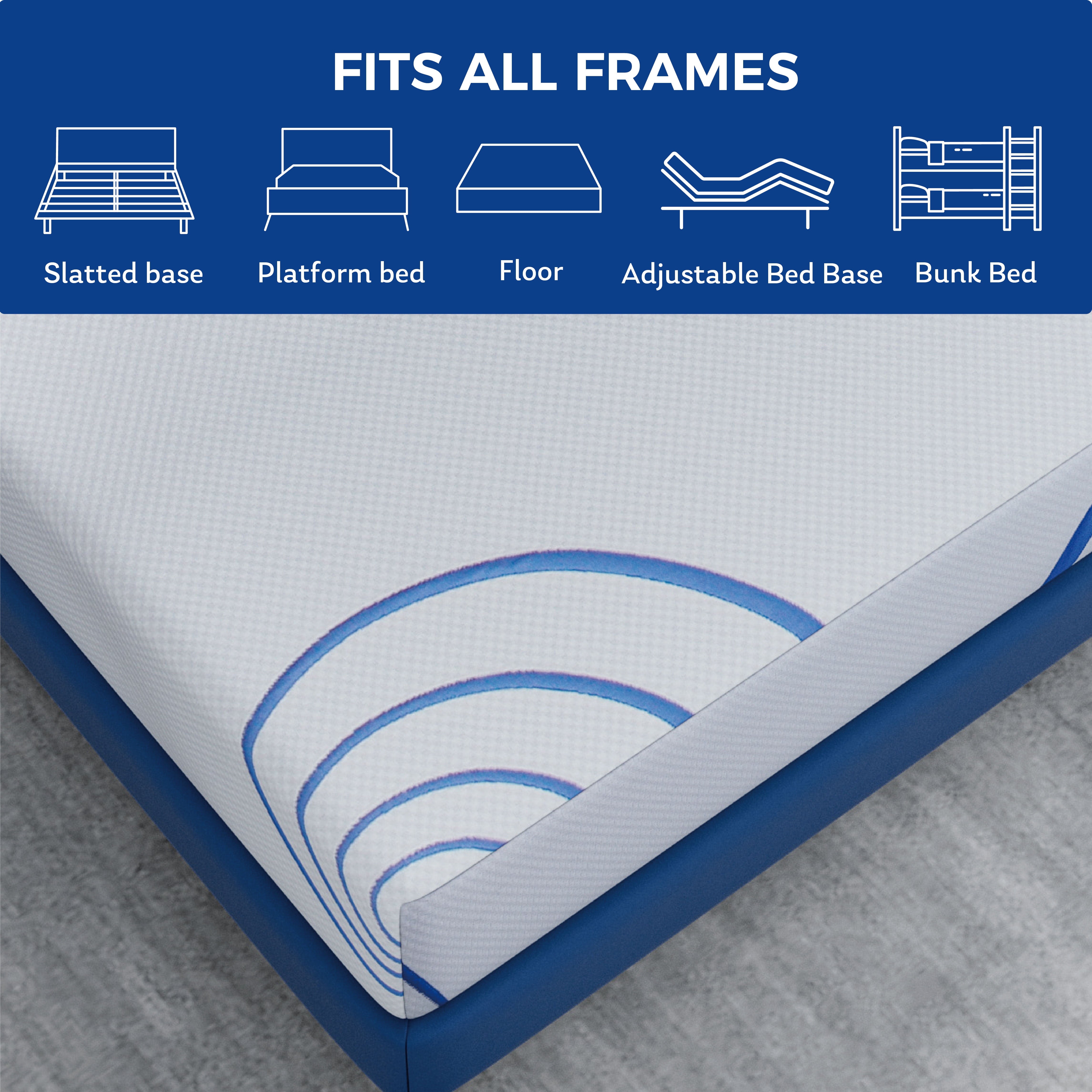 Ego Charcoal 8 inch Memory Foam Mattress with Gel, Twin Mattress in a Box, Medium