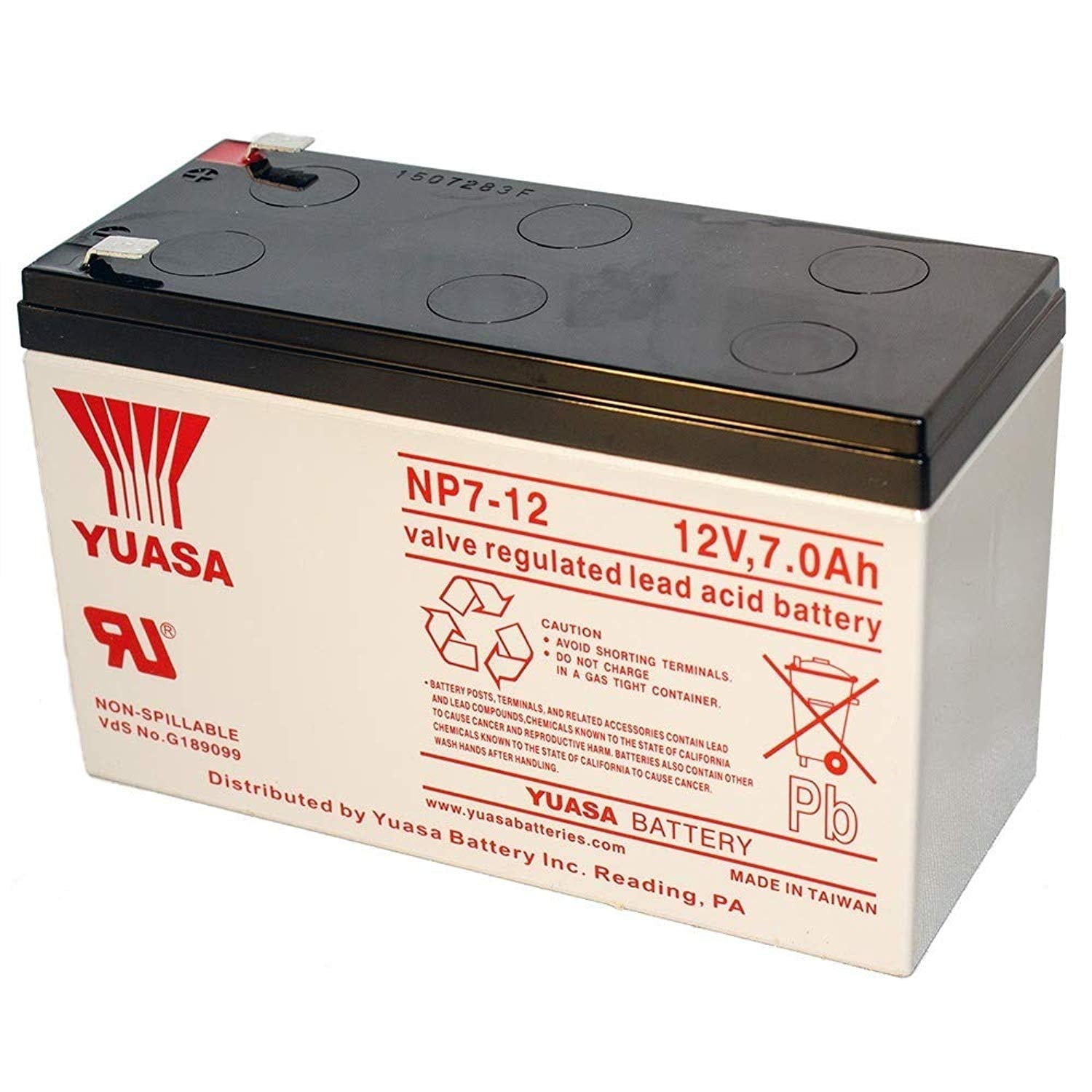 Yuasa Battery NP7-12 12V 7Ah Sla Battery