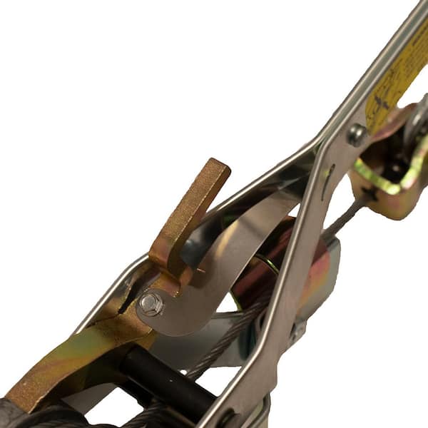 1,500 lb. 3/4-Ton Capacity 22 ft. Max Lift 15:1 Leverage Winch Puller Come Along Tool with Included Cable