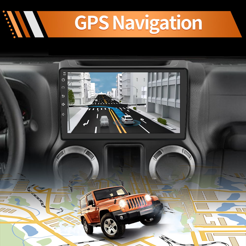 Awesafe Car Radio Stereo for Jeep Wrangler 2006-2017 Compass Carplay Andriod 12 GPS Navigation Touch Screen Built with Android AUTO Bluetooth 1G RAM 32G ROM