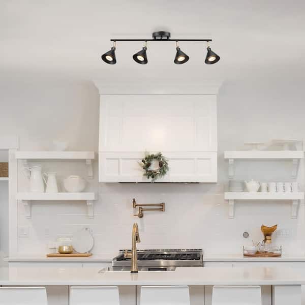 Tristan 2.17 ft. 4-Light Matte Black Linear Track Lighting Kit