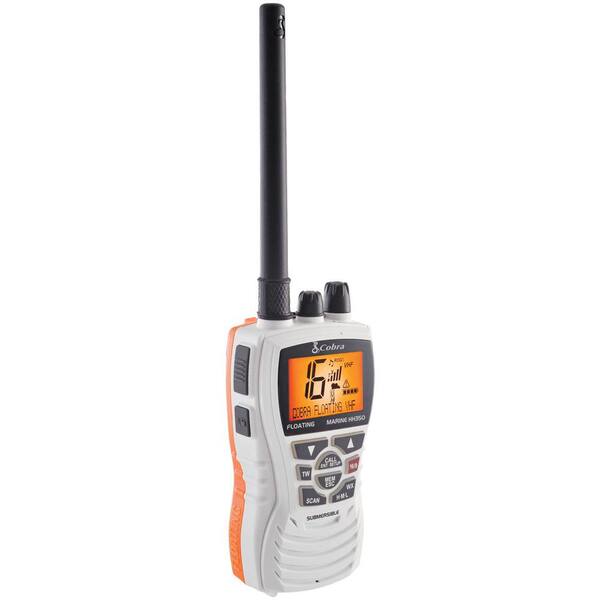Marine 6-Watt Floating VHF Radio, White