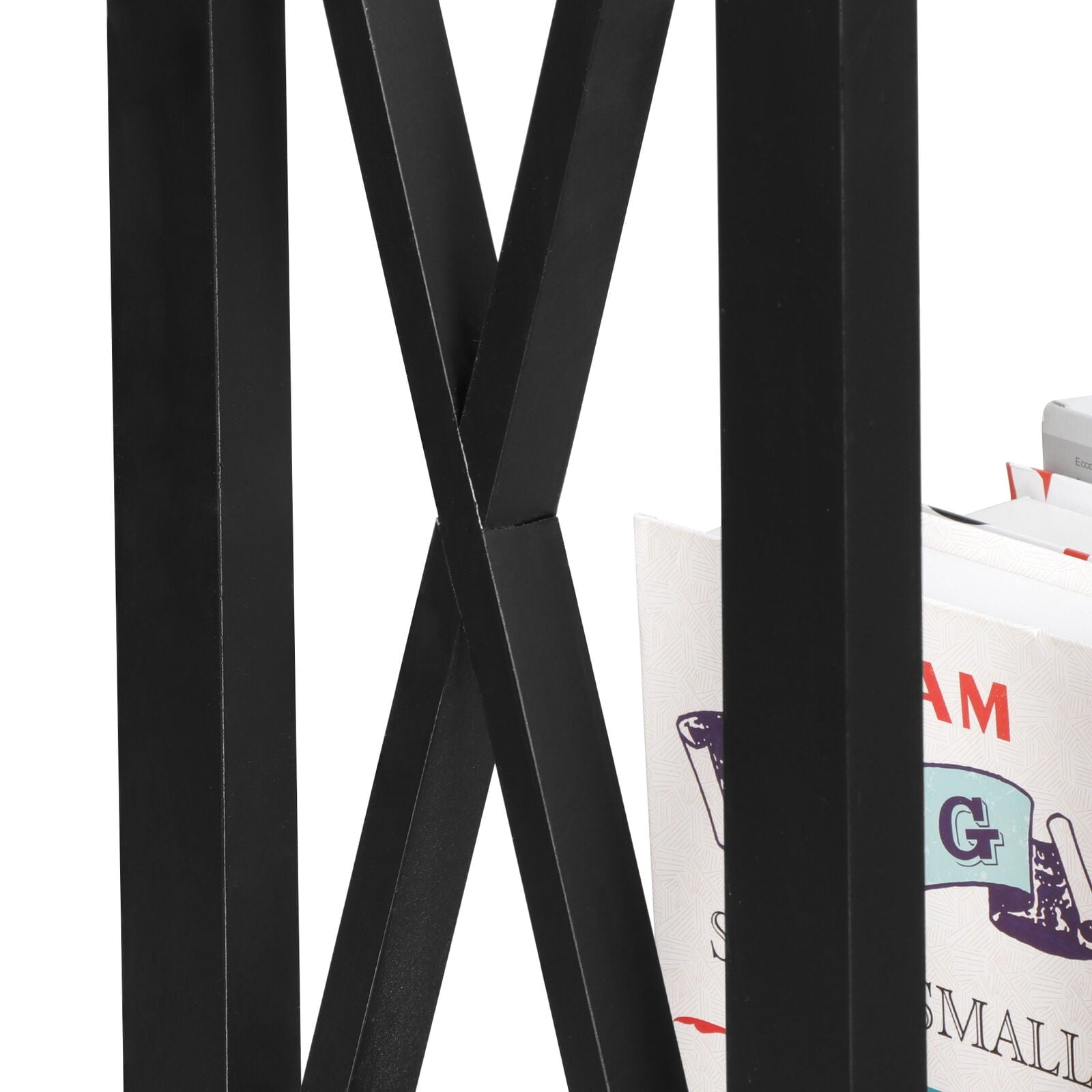 ZENSTYLE Console Table Entryway Simple Style Wood Side Display Black